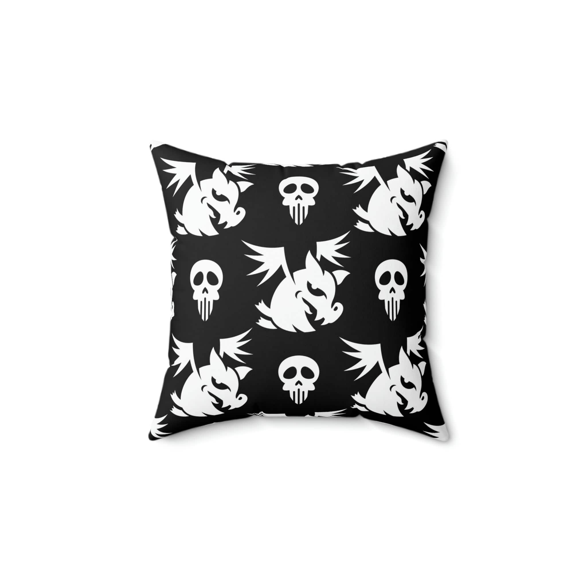Kate McEnroe New York Halloween Bat And Skull Pillow CaseThrow Pillow Covers3549431871