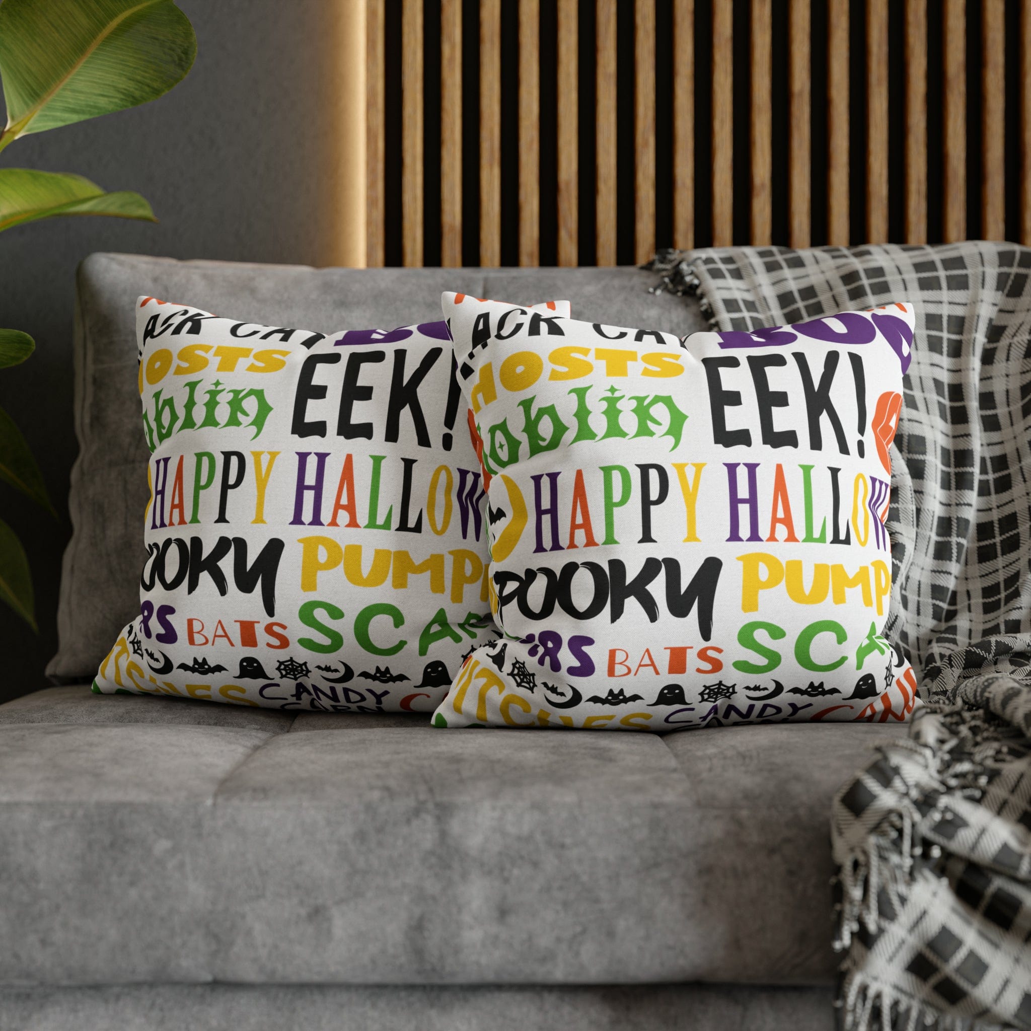 Kate McEnroe New York Halloween Throw Pillow Cover, Trick or Treat, Spooky Witches Haunted House Accent Pillow, Country Farmhouse Home Decor GiftThrow Pillow Covers46724660616554989546