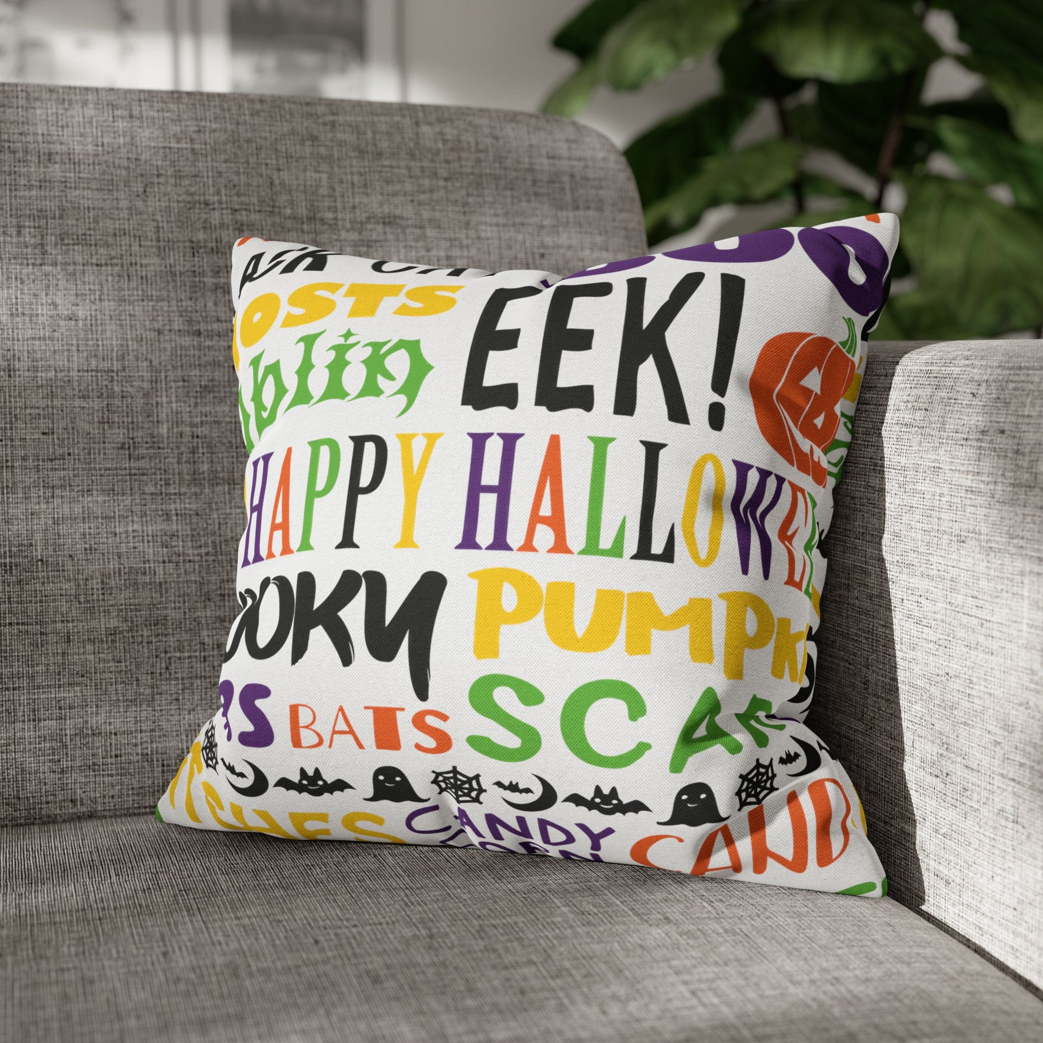 Kate McEnroe New York Halloween Throw Pillow Cover, Trick or Treat, Spooky Witches Haunted House Accent Pillow, Country Farmhouse Home Decor GiftThrow Pillow Covers46724660616554989546