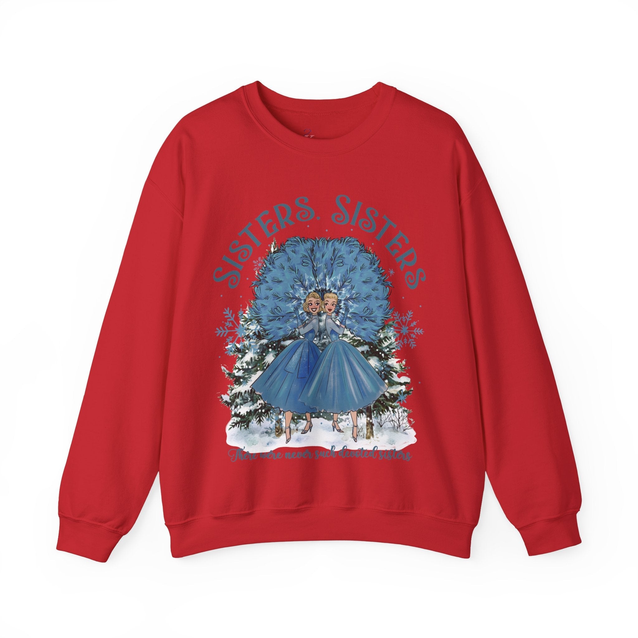 Kate McEnroe New York Haynes Sisters White Christmas Sweatshirt, Wallace And Davis 1954 Movie Apparel, Vintage Kitsch Holiday CrewneckSweatshirt10523158256758354571