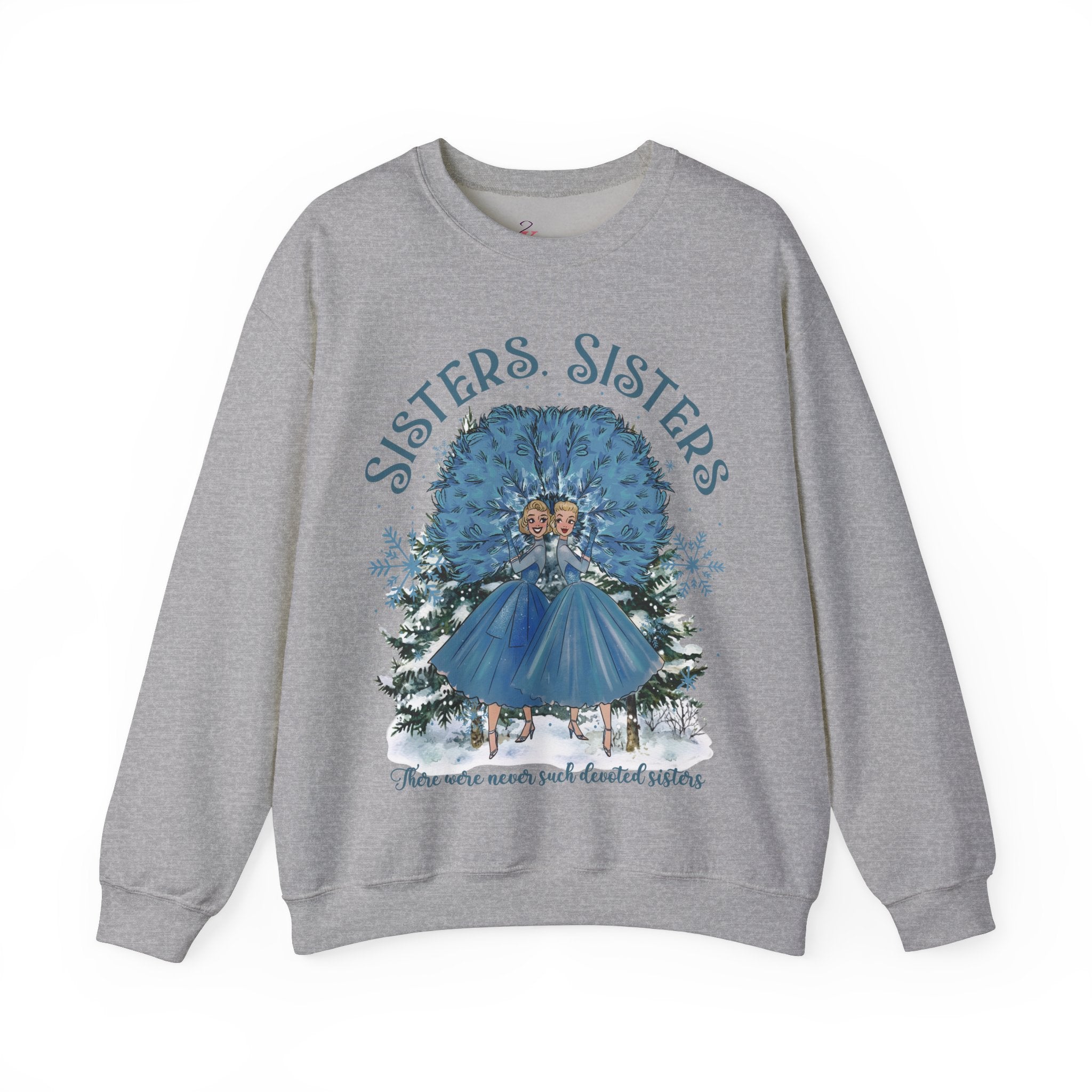 Kate McEnroe New York Haynes Sisters White Christmas Sweatshirt, Wallace And Davis 1954 Movie Apparel, Vintage Kitsch Holiday CrewneckSweatshirt11200092931194167218
