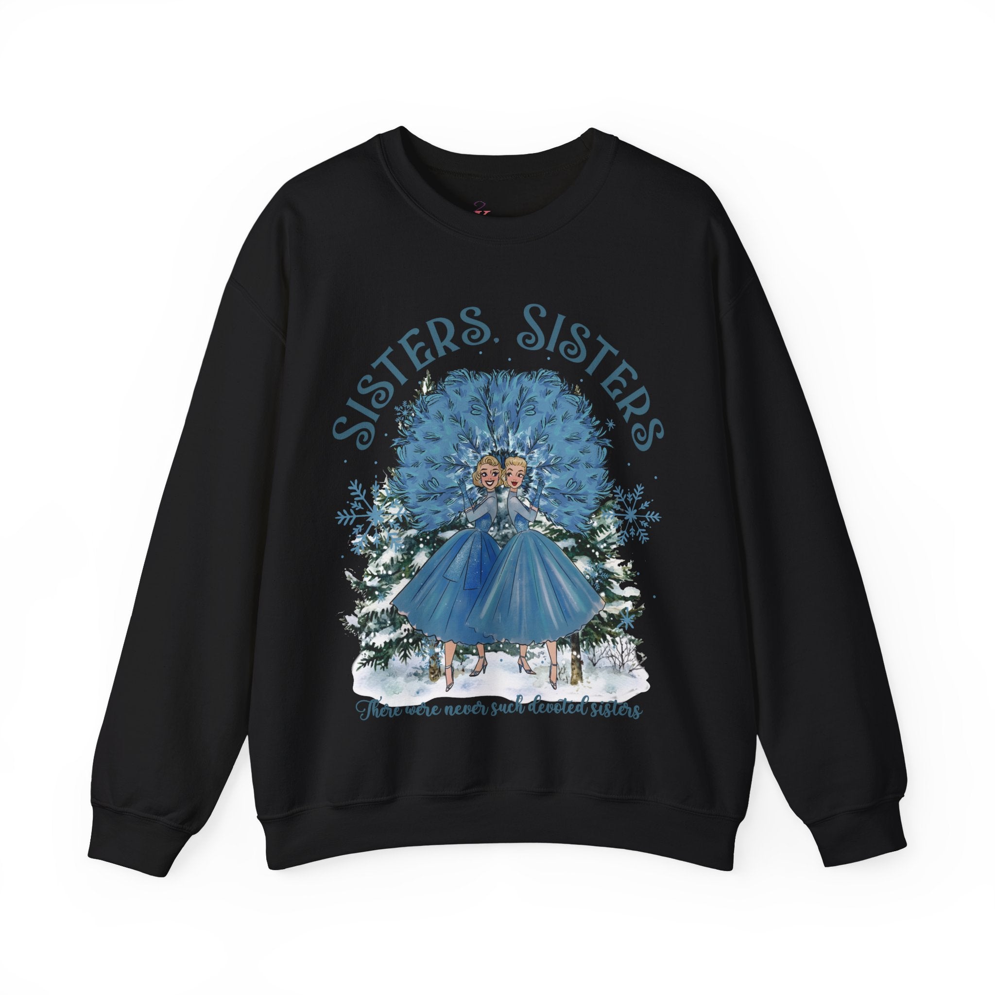 Kate McEnroe New York Haynes Sisters White Christmas Sweatshirt, Wallace And Davis 1954 Movie Apparel, Vintage Kitsch Holiday CrewneckSweatshirt15344071677907909656