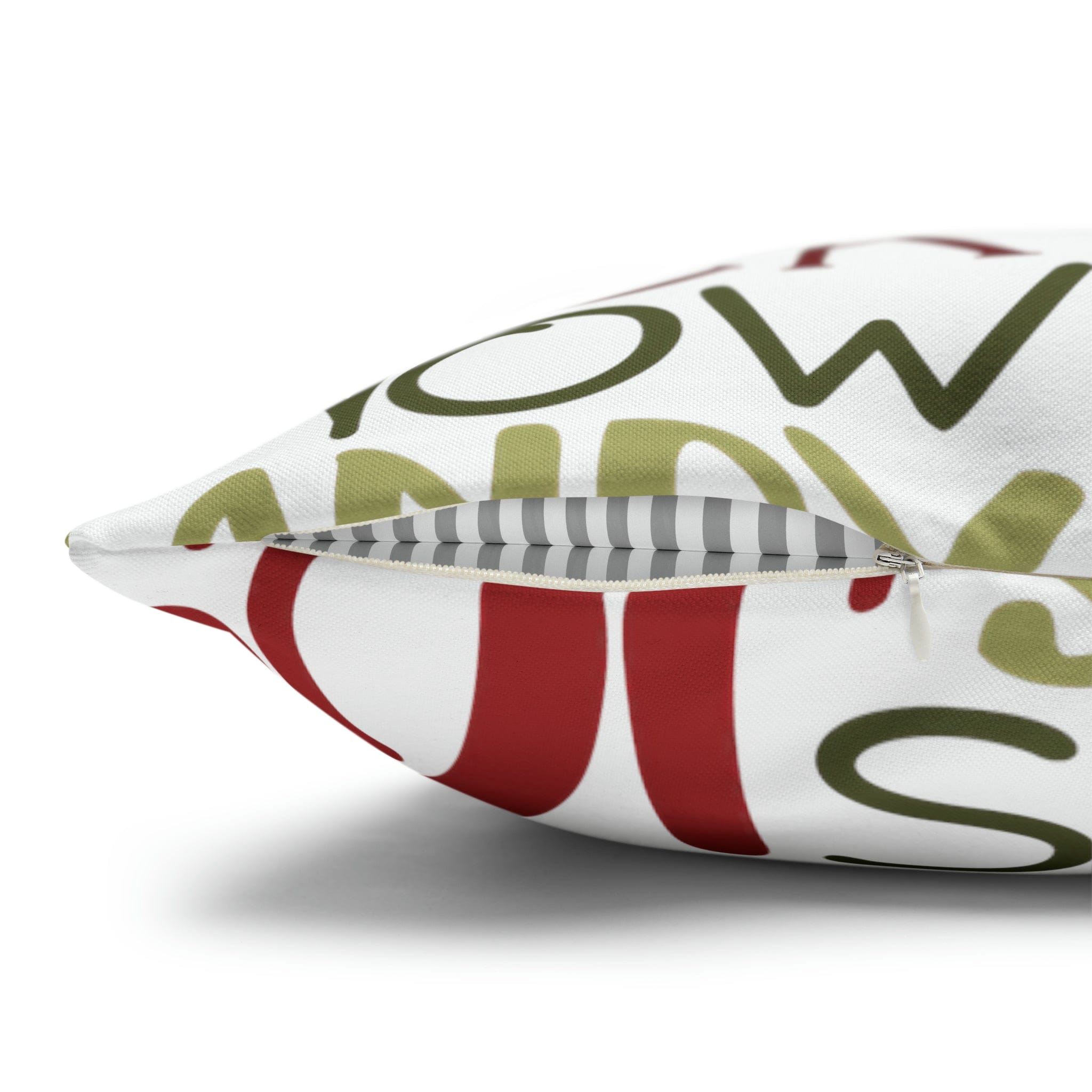 Kate McEnroe New York Holiday Throw Pillow Cover, Farmhouse Decor, Reindeer, Mistletoe, Believe, Winter Wonderland, Jingle Bells, Word Art Christmas PillowcaseThrow Pillow Covers66441887106795551151