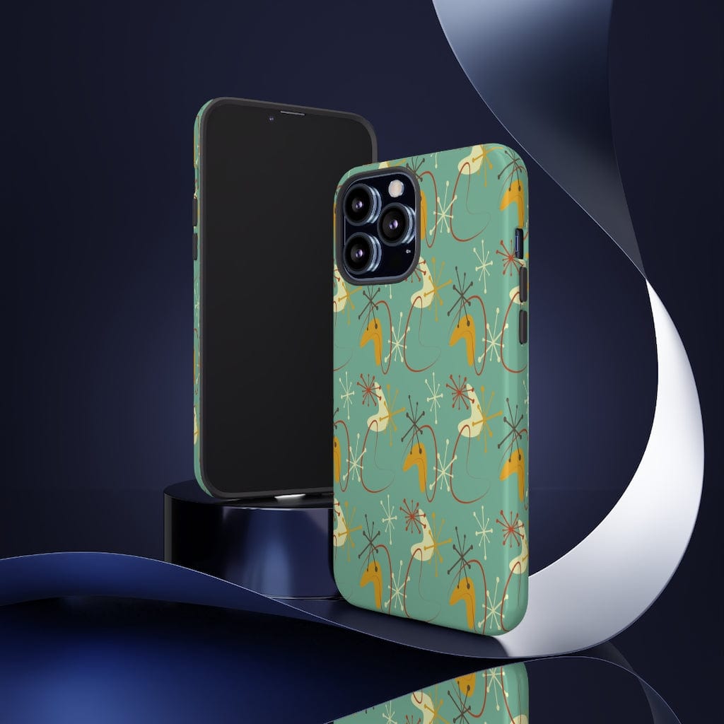 iPhone Retro Mid Century Modern Tough Phone Cases iPhone 13 Pro Max / Matte iPhone Retro Mid Century Modern Tough Phone Cases iPhone 13 Pro Max / Matte