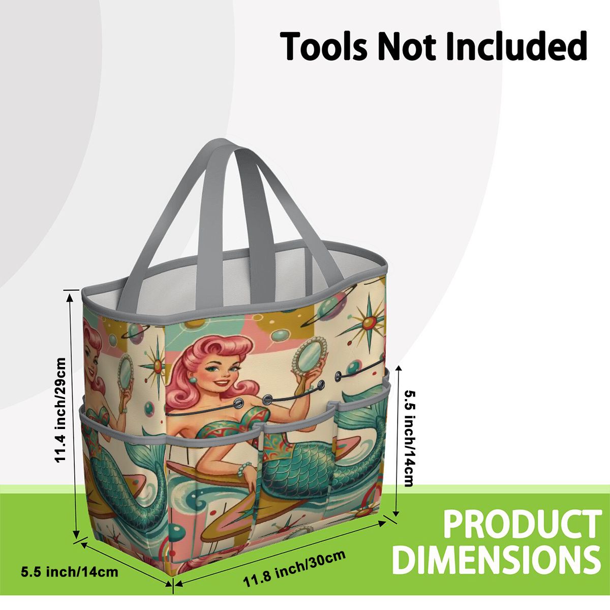 Kate McEnroe New York Kitschy 1950s Retro MCM Mermaid Atomic Starburst Garden Tool BagGarden Tool Bagx3coQPSGxR