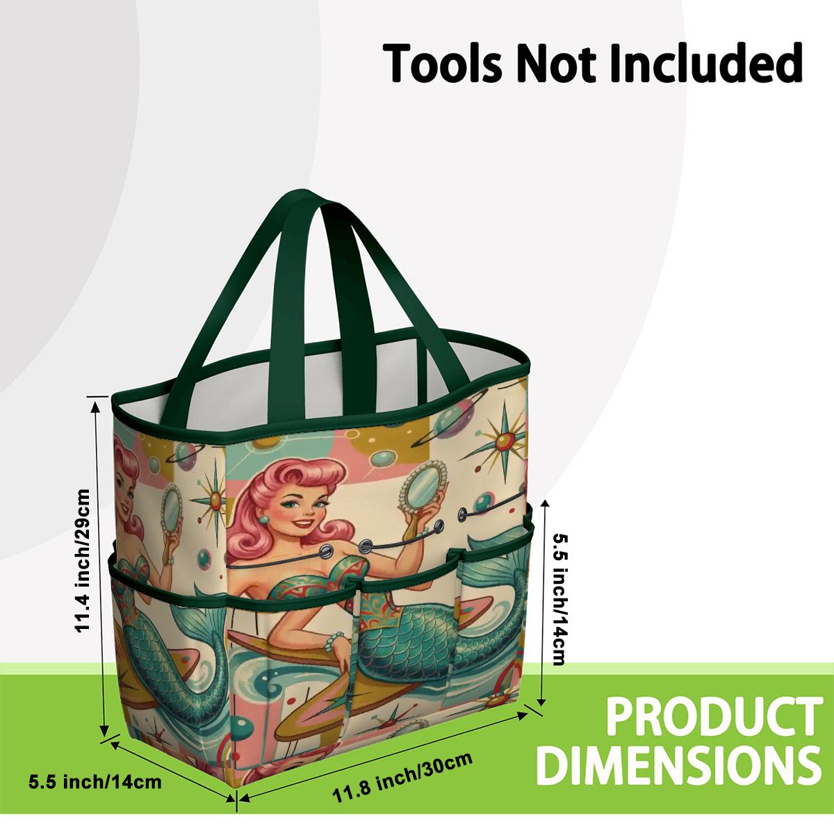 Kate McEnroe New York Kitschy 1950s Retro MCM Mermaid Atomic Starburst Garden Tool BagGarden Tool Bagx3coQPSGxR