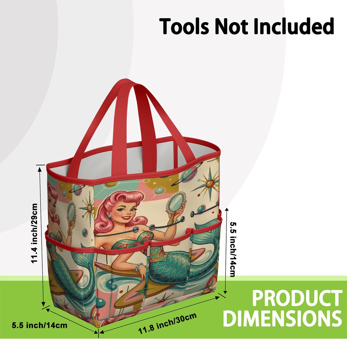 Kate McEnroe New York Kitschy 1950s Retro MCM Mermaid Atomic Starburst Garden Tool BagGarden Tool Bagx3coQPSGxR