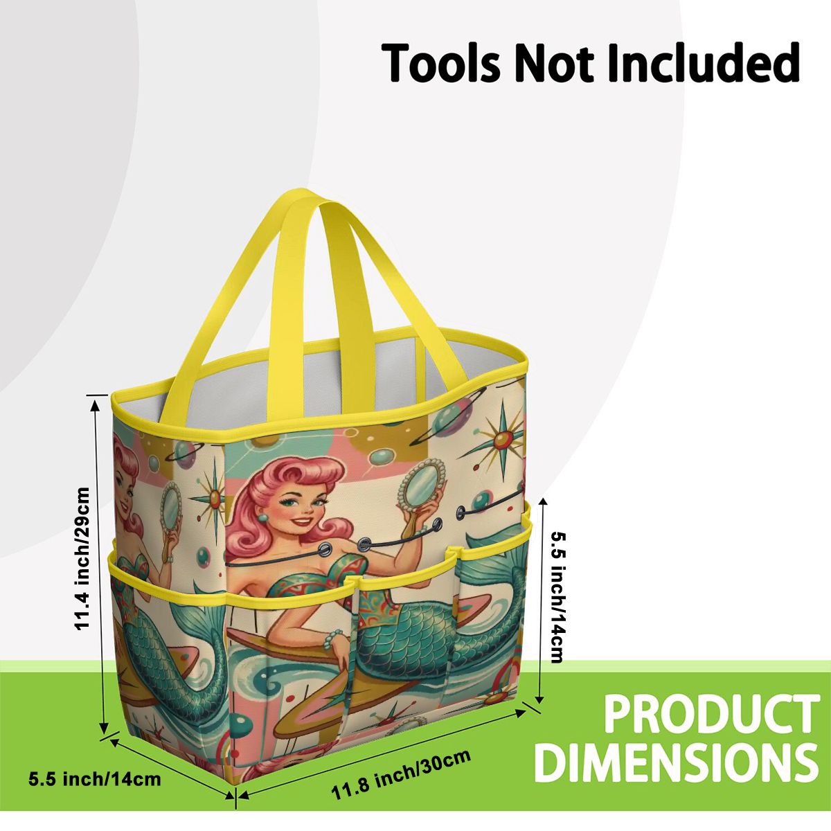 Kate McEnroe New York Kitschy 1950s Retro MCM Mermaid Atomic Starburst Garden Tool BagGarden Tool Bagx3coQPSGxR