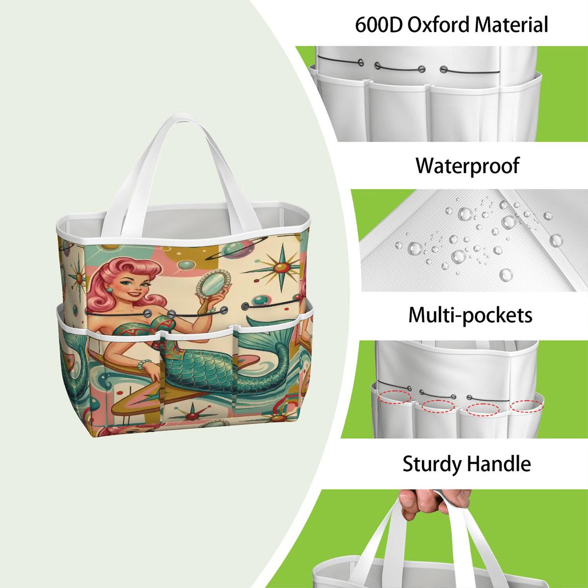 Kate McEnroe New York Kitschy 1950s Retro MCM Mermaid Atomic Starburst Garden Tool BagGarden Tool Bagx3coQPSGxR