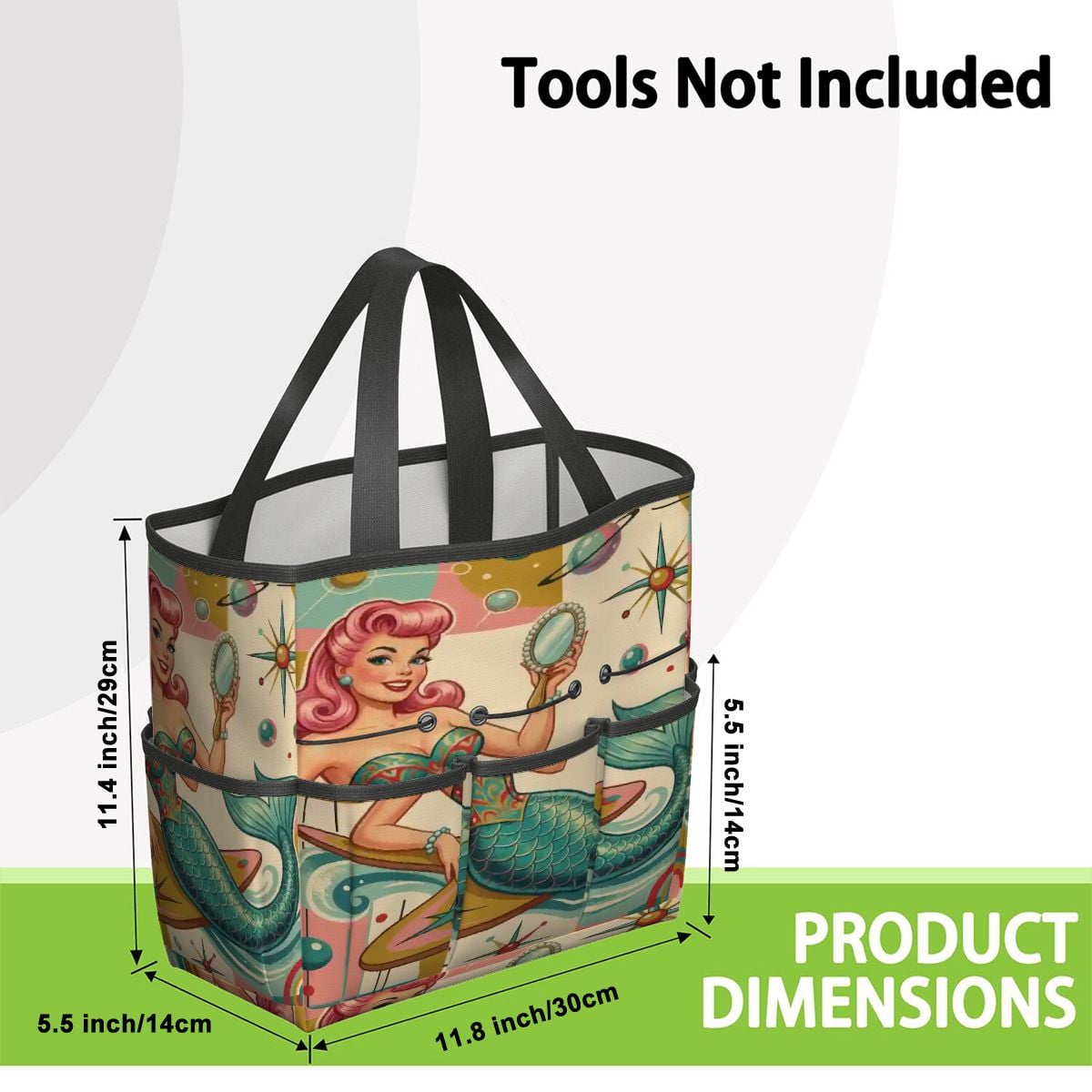 Kate McEnroe New York Kitschy 1950s Retro MCM Mermaid Atomic Starburst Garden Tool BagGarden Tool Bagy67KnRAR2t