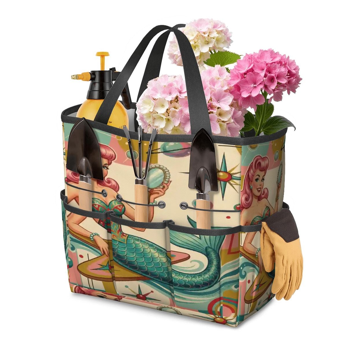Kate McEnroe New York Kitschy 1950s Retro MCM Mermaid Atomic Starburst Garden Tool BagGarden Tool Bagy67KnRAR2t