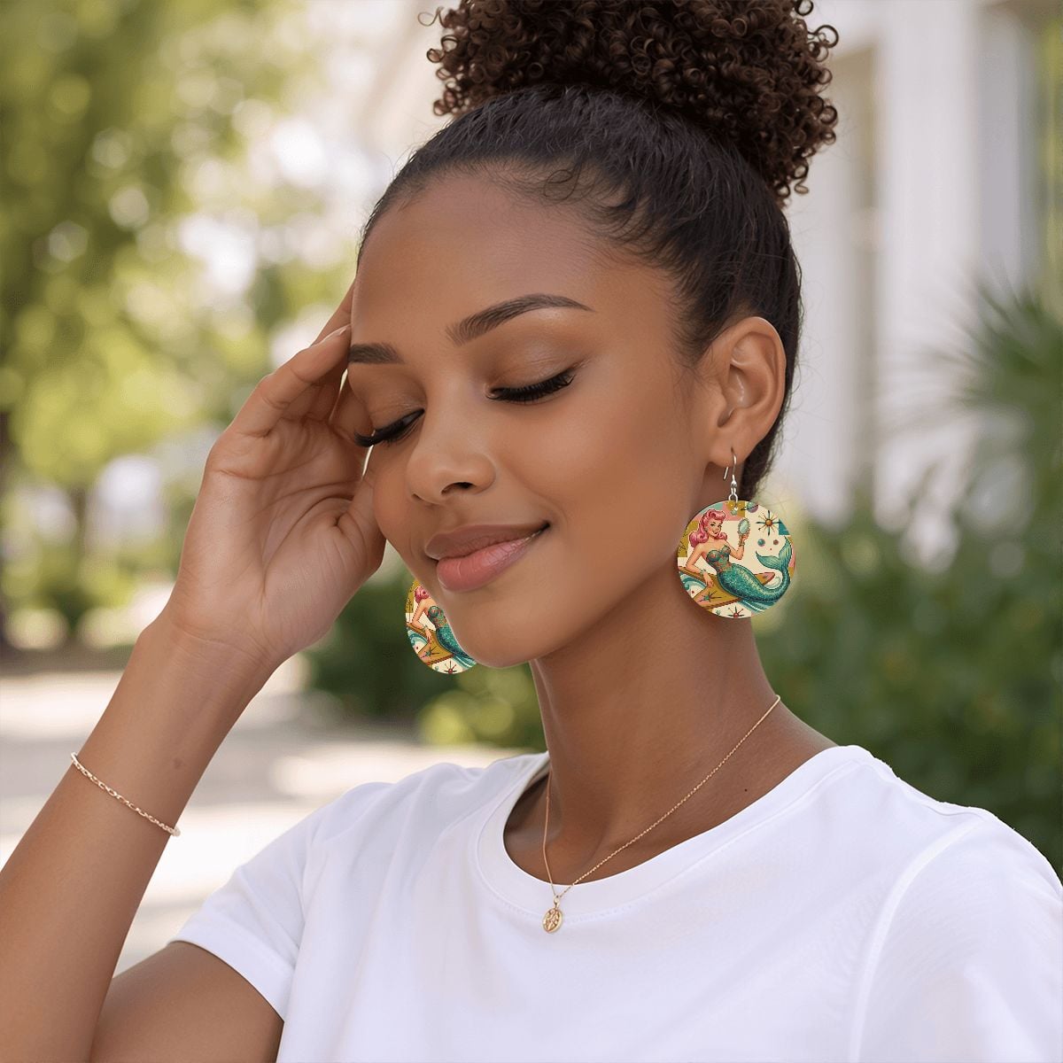 Kate McEnroe New York Kitschy 1950s Retro Mermaid Atomic Starburst EarringsEarringsPLaZXzEj8M