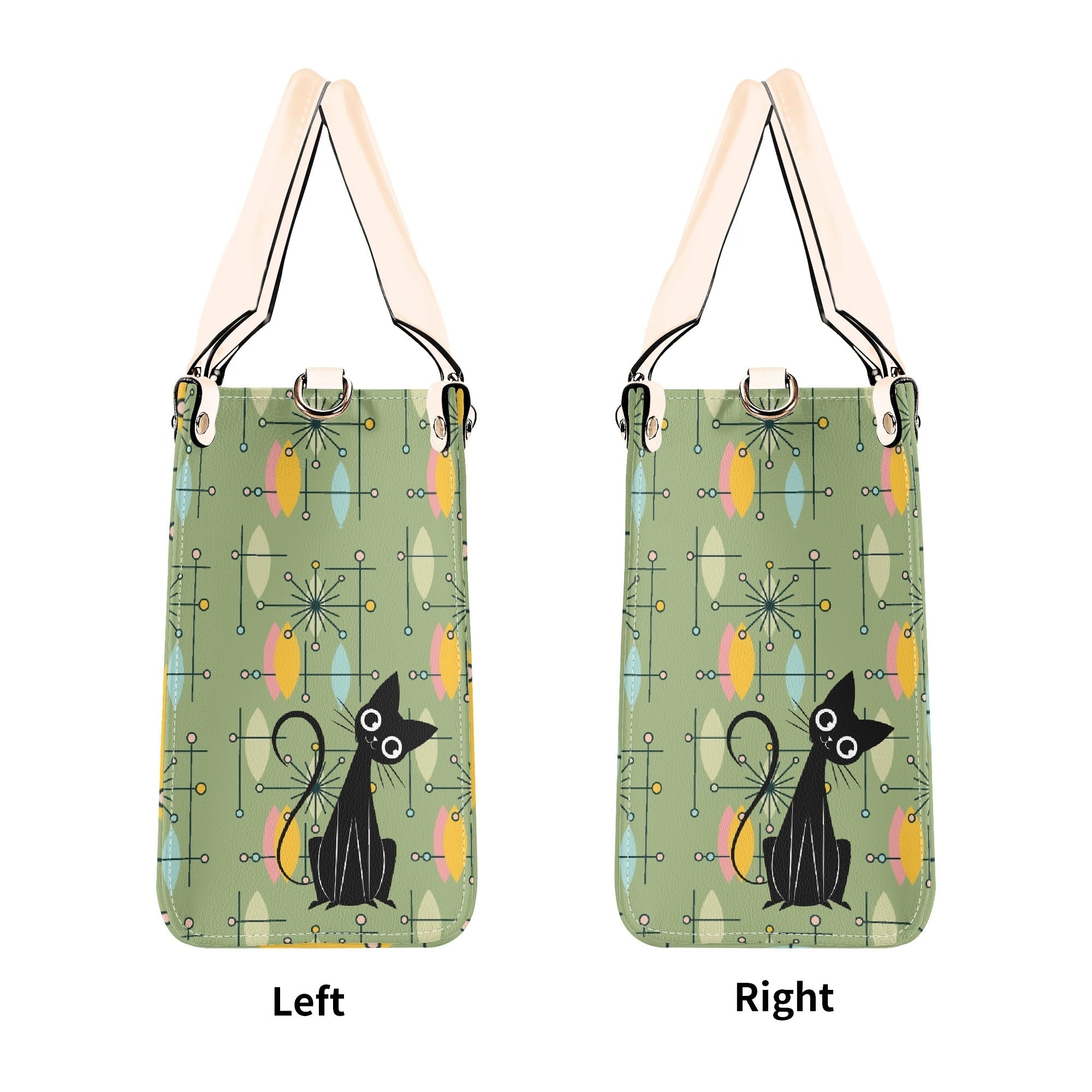 Kate McEnroe New York Kitschy Atomic Cat Starburst Mid Century Modern Retro SatchelHandbagsN67MMDXW-4