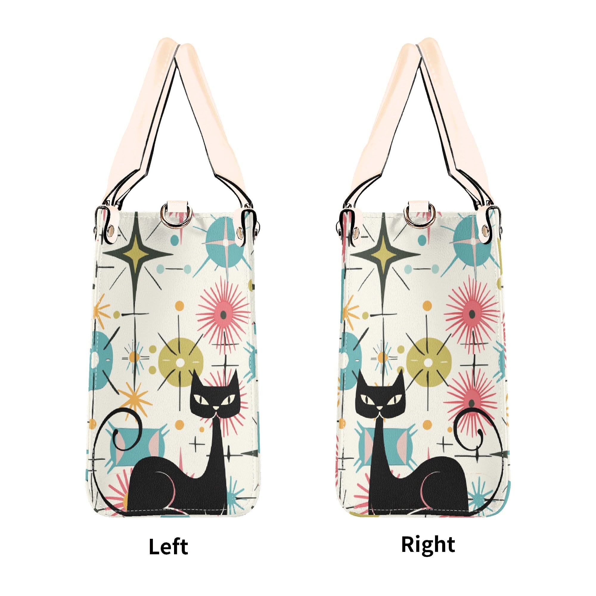 Kate McEnroe New York Kitschy Atomic Cat Starburst Satchel, Mid Century Modern HandbagHandbagsY5759KLW-4