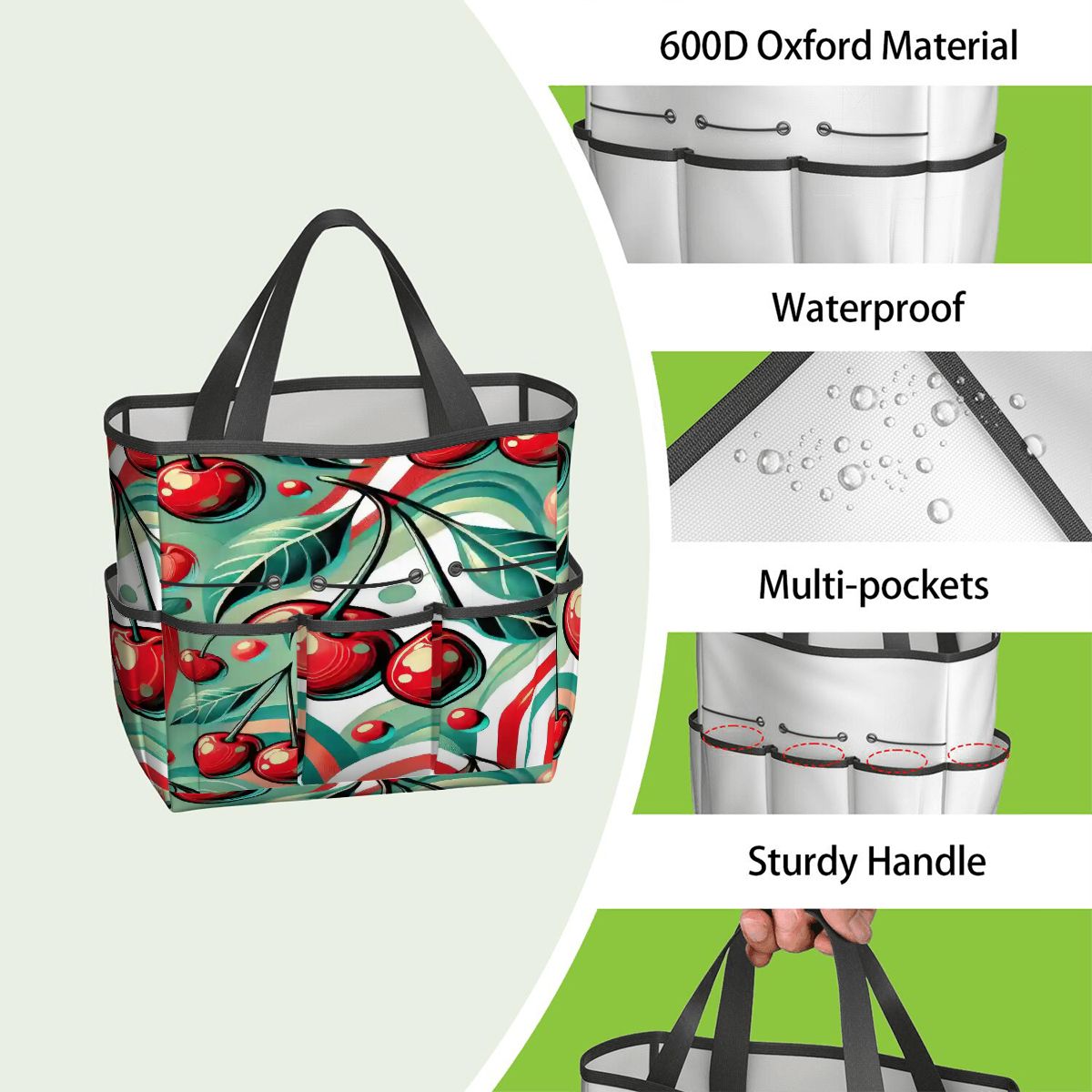 Kate McEnroe New York Kitschy Retro Cherry Mid Century Modern Garden Tool BagGarden Tool Bag6scyNJqupb