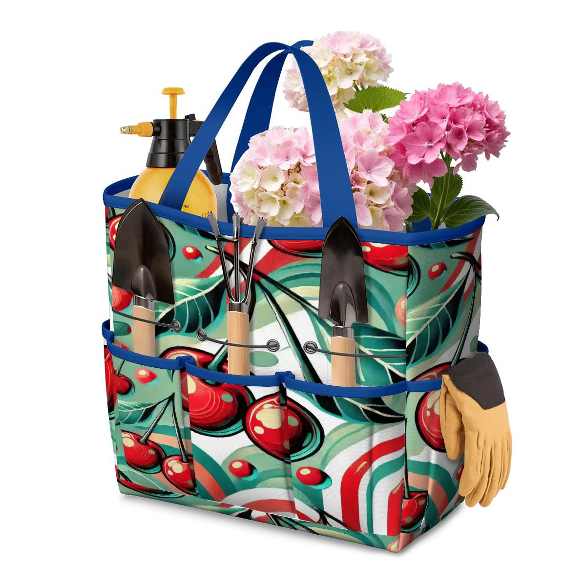 Kate McEnroe New York Kitschy Retro Cherry Mid Century Modern Garden Tool BagGarden Tool Bag7YSHgdcE2v