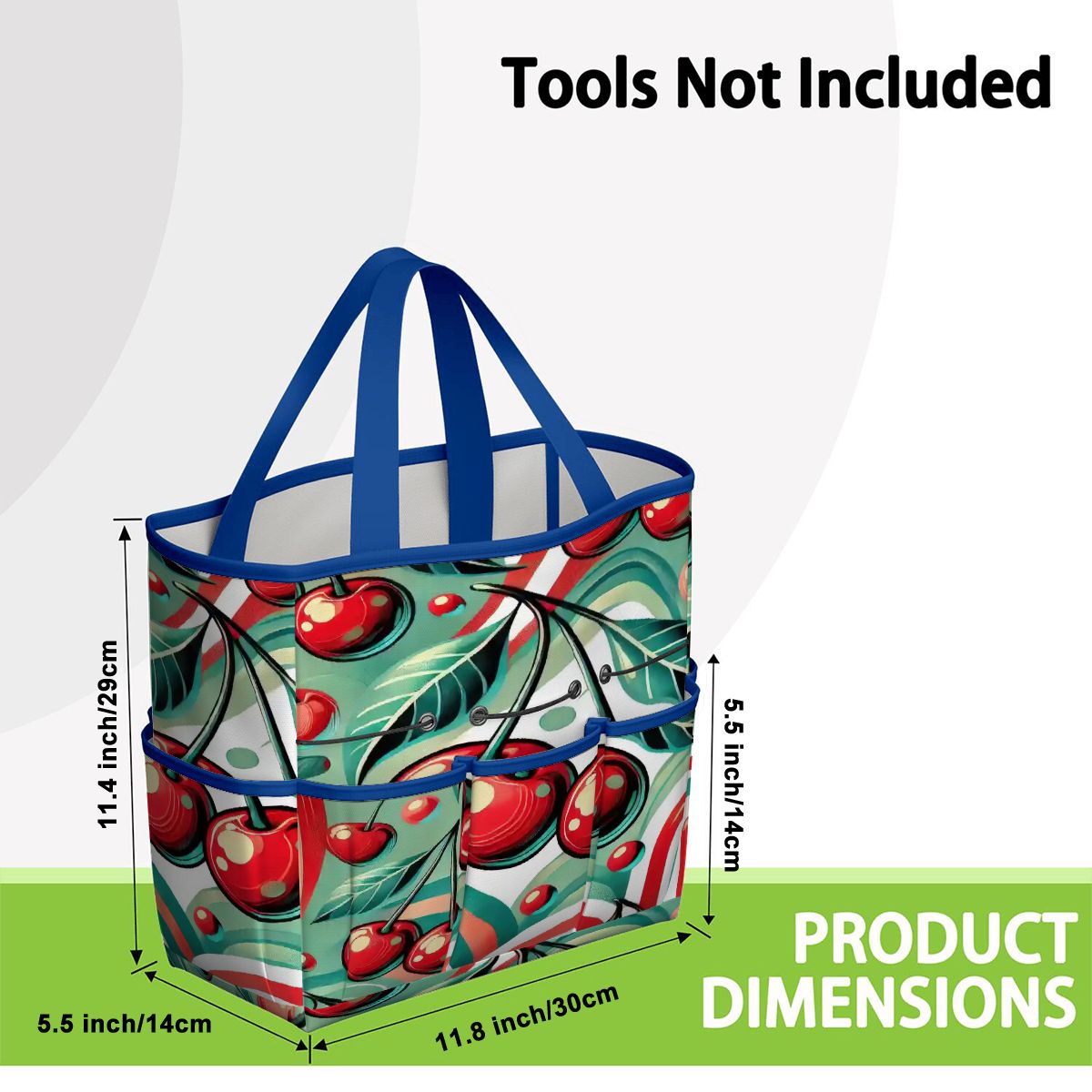 Kate McEnroe New York Kitschy Retro Cherry Mid Century Modern Garden Tool BagGarden Tool BagJWjFhHmiEm