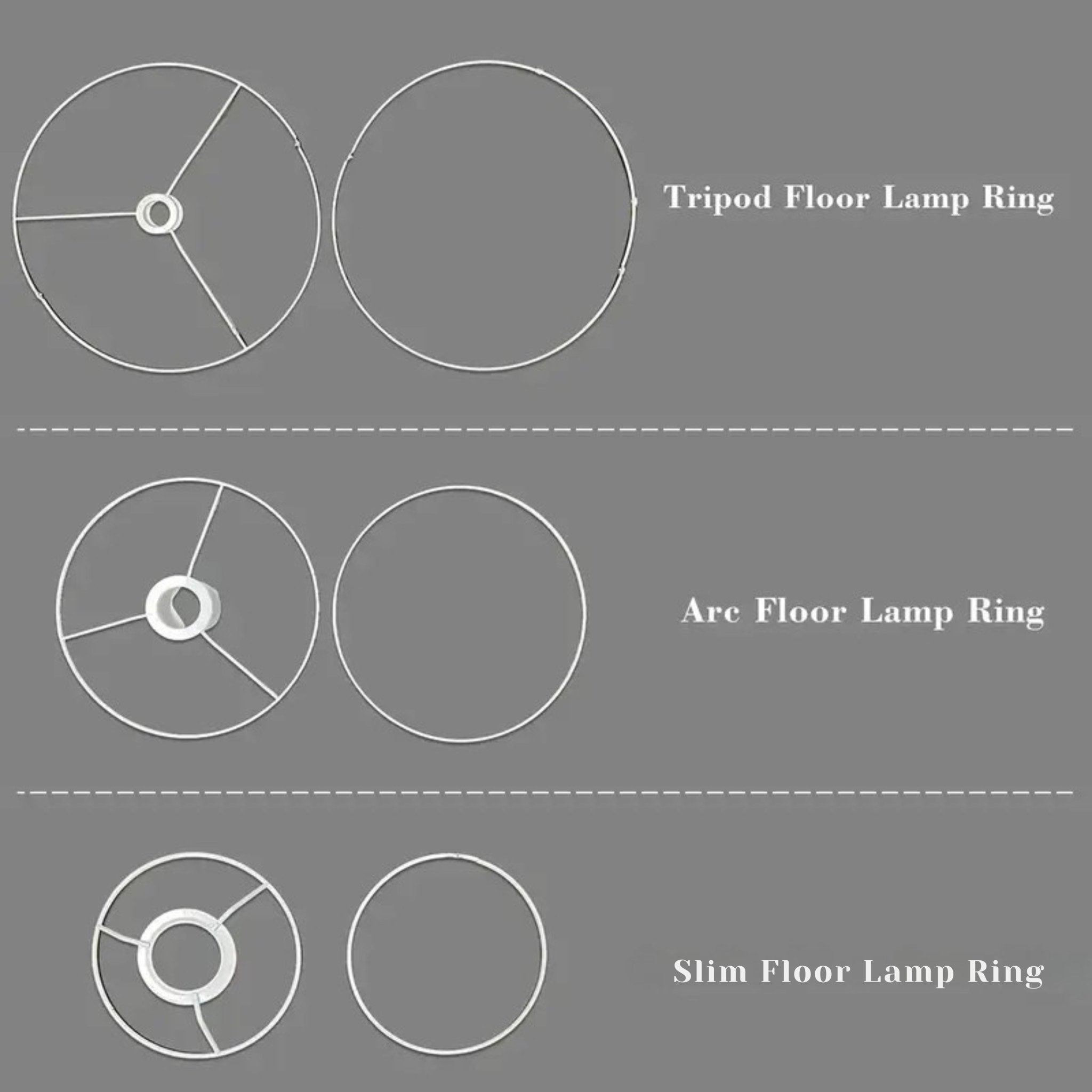 Kate McEnroe New York Lamp Shade Ring Frame Replacement for Floor Lamp ShadesLighting Accessoriestripod-floor-lamp-ring