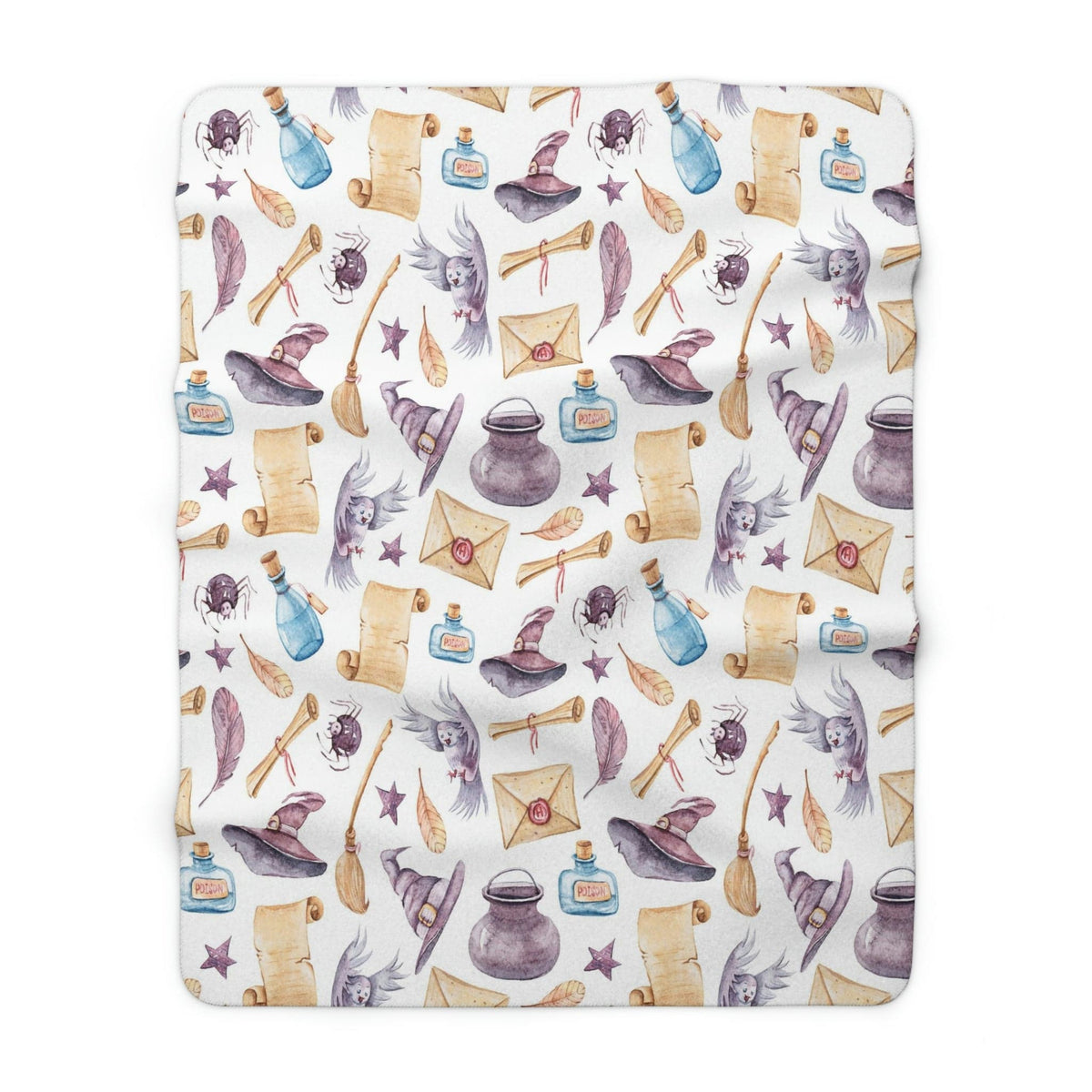 Kate McEnroe New York Magic School Wizards Sherpa Fleece Kids BlanketBlankets3549443955