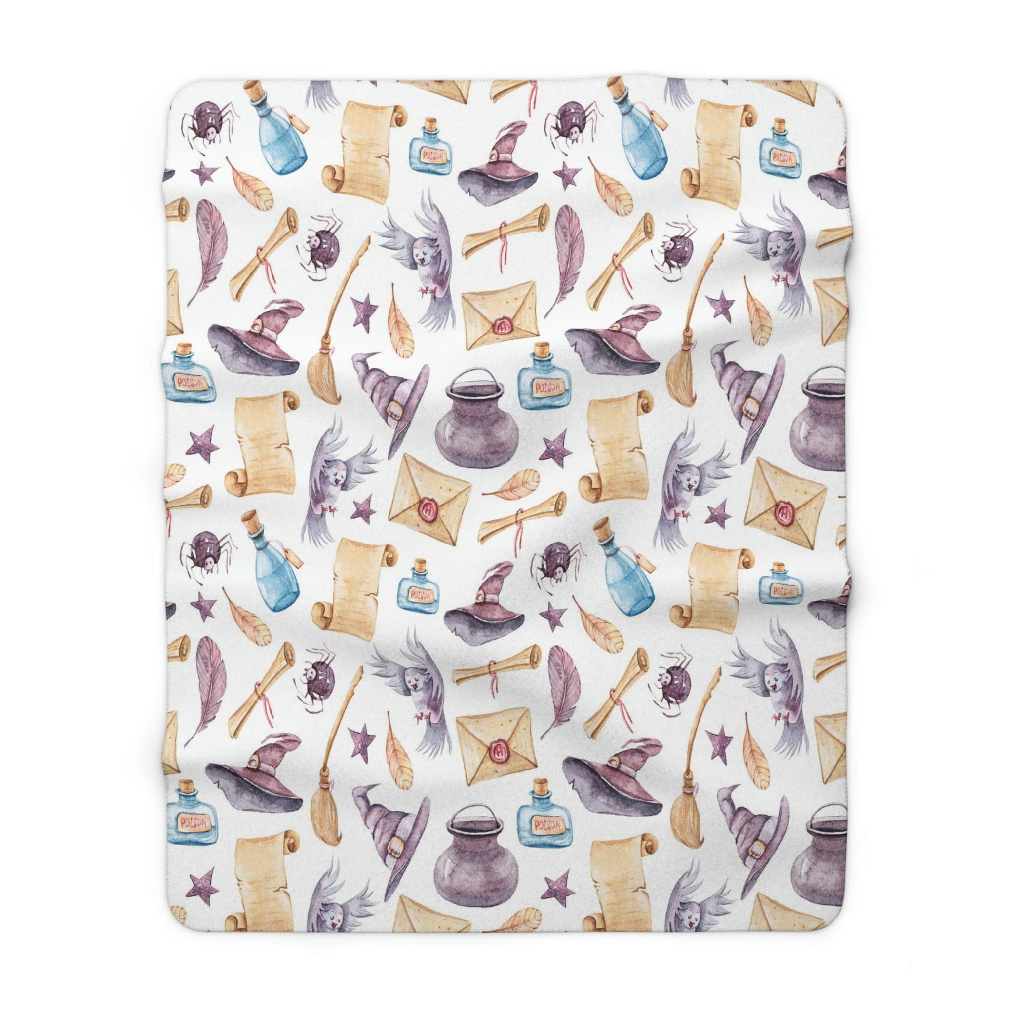 Kate McEnroe New York Magic School Wizards Sherpa Fleece Kids BlanketBlankets3549443955