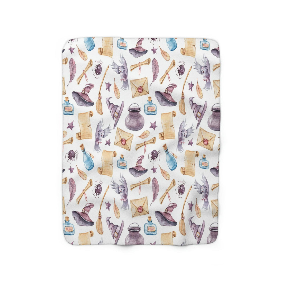 Kate McEnroe New York Magic School Wizards Sherpa Fleece Kids BlanketBlankets3549443955