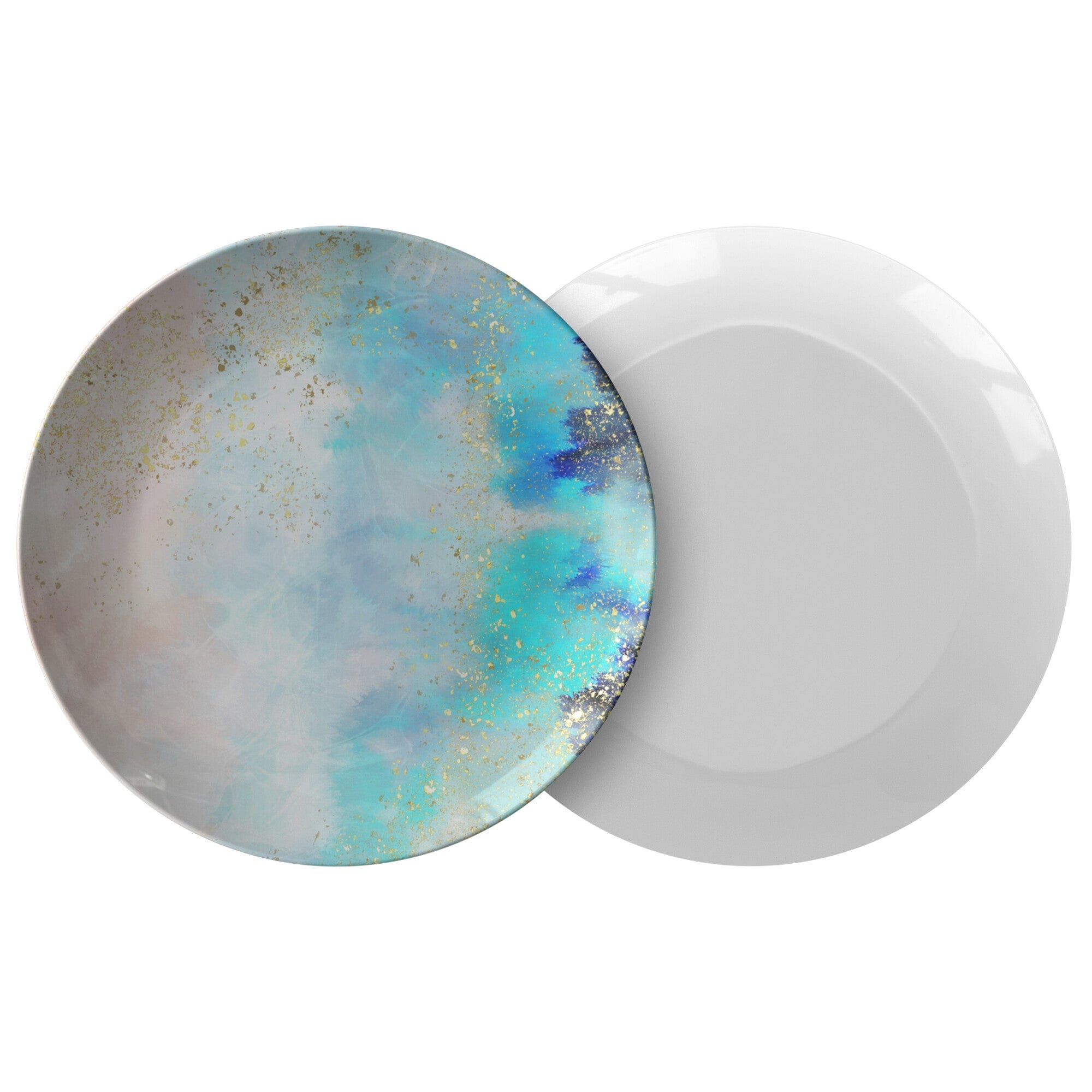 Kate McEnroe New York Marble Glitter Dinner PlatePlatesP20 - EME - MAR - 12AS