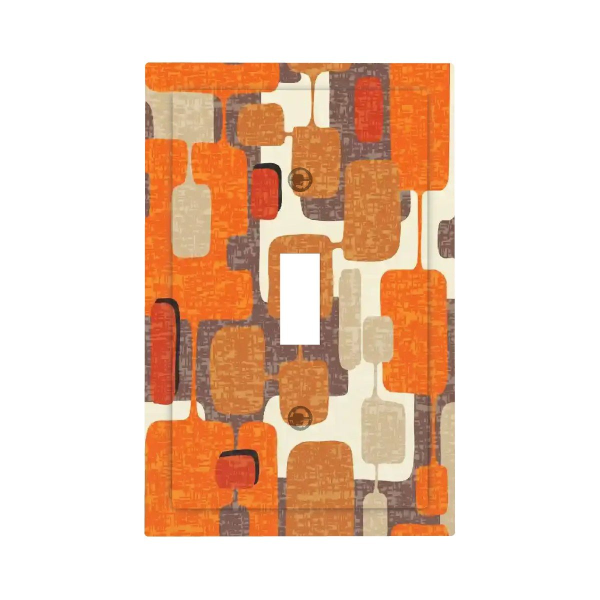 Kate McEnroe New York MCM Retro Geometric Switch Plate, 1960s Mod Wall Cover AccentSwitch PlatesNEJ3giCn88