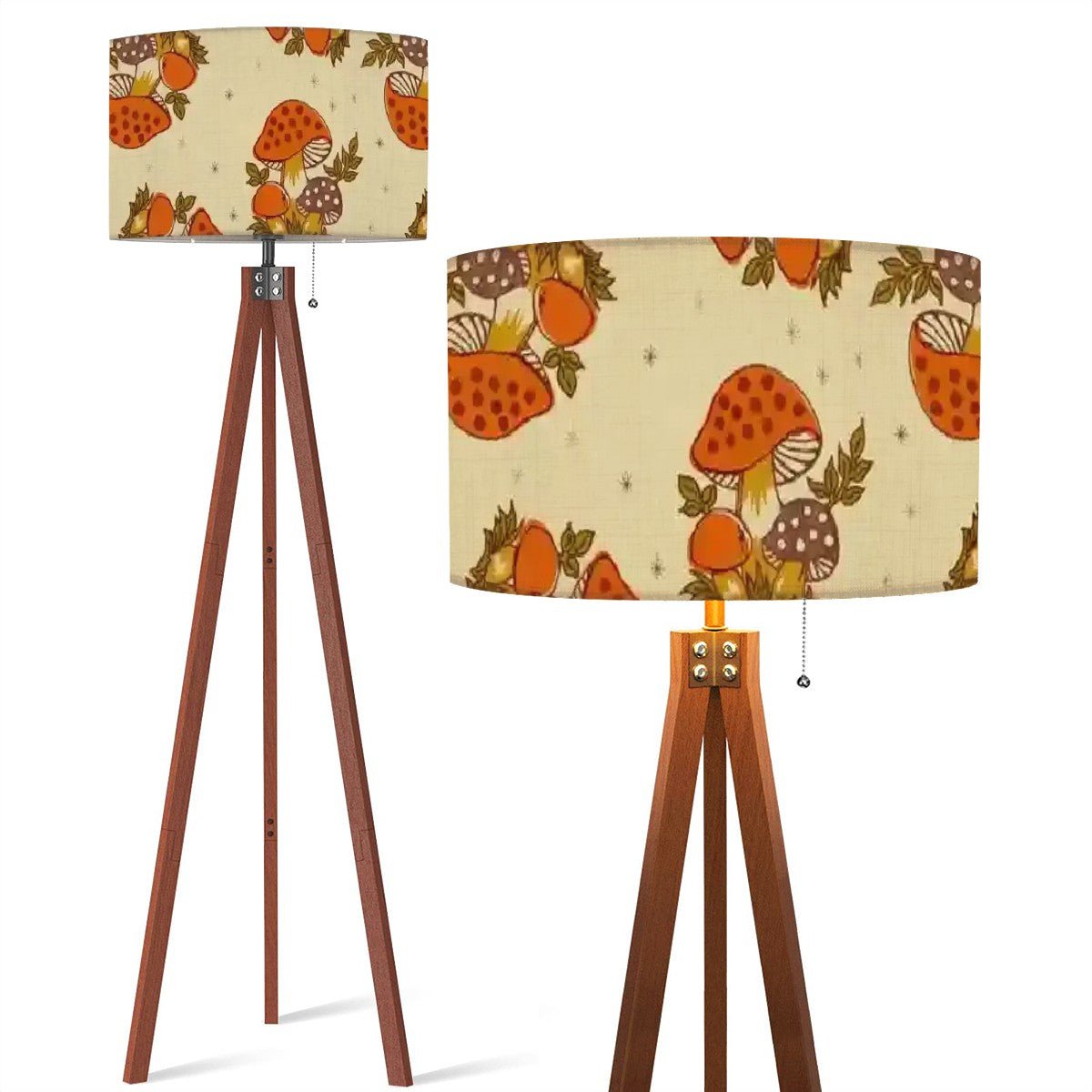 Kate McEnroe New York Merry Mushroom Cottagecore Tripod Floor Lamp, Retro 70s Groovy Lighting, Mid Century Modern Hippie Decor AccentFloor LampsqSBwOzvEWF