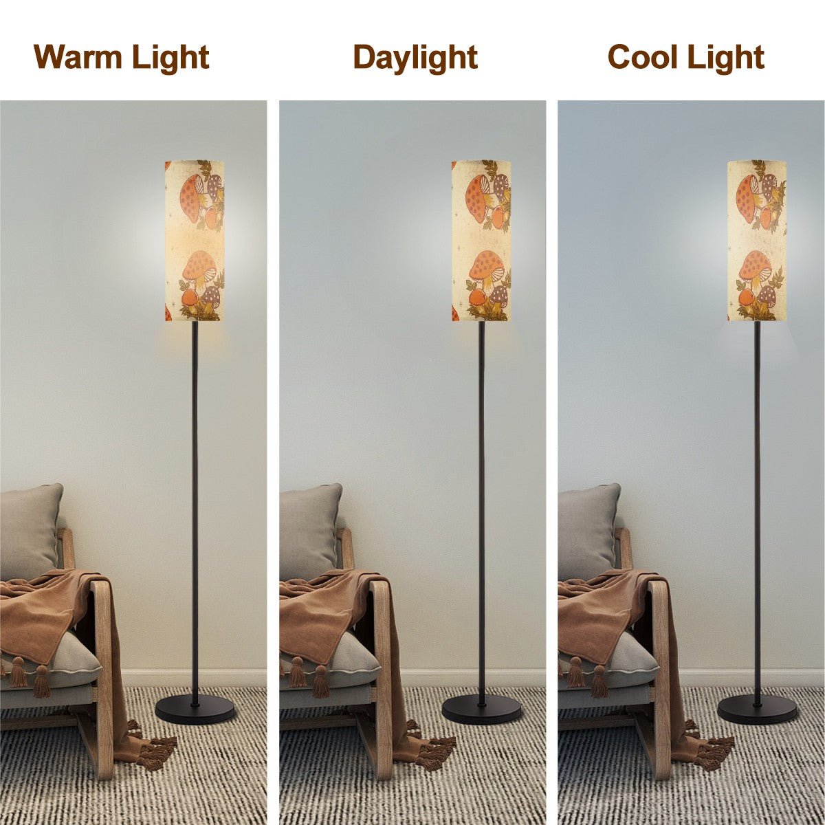 Kate McEnroe New York Merry Mushroom Mid Century Modern Floor Lamp, Cottagecore Retro Lighting Accent, Vintage Home DecorFloor Lamps9H8Xlyi4zV