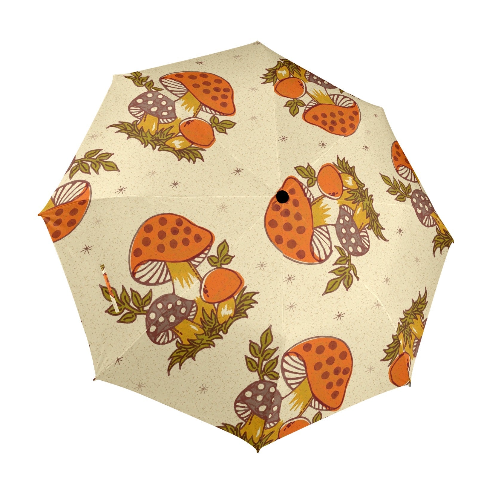 Kate McEnroe New York Merry Mushroom Retro Umbrella, 70s Kitsch Mid Century Modern Rain GearUmbrellas10138889523837074869