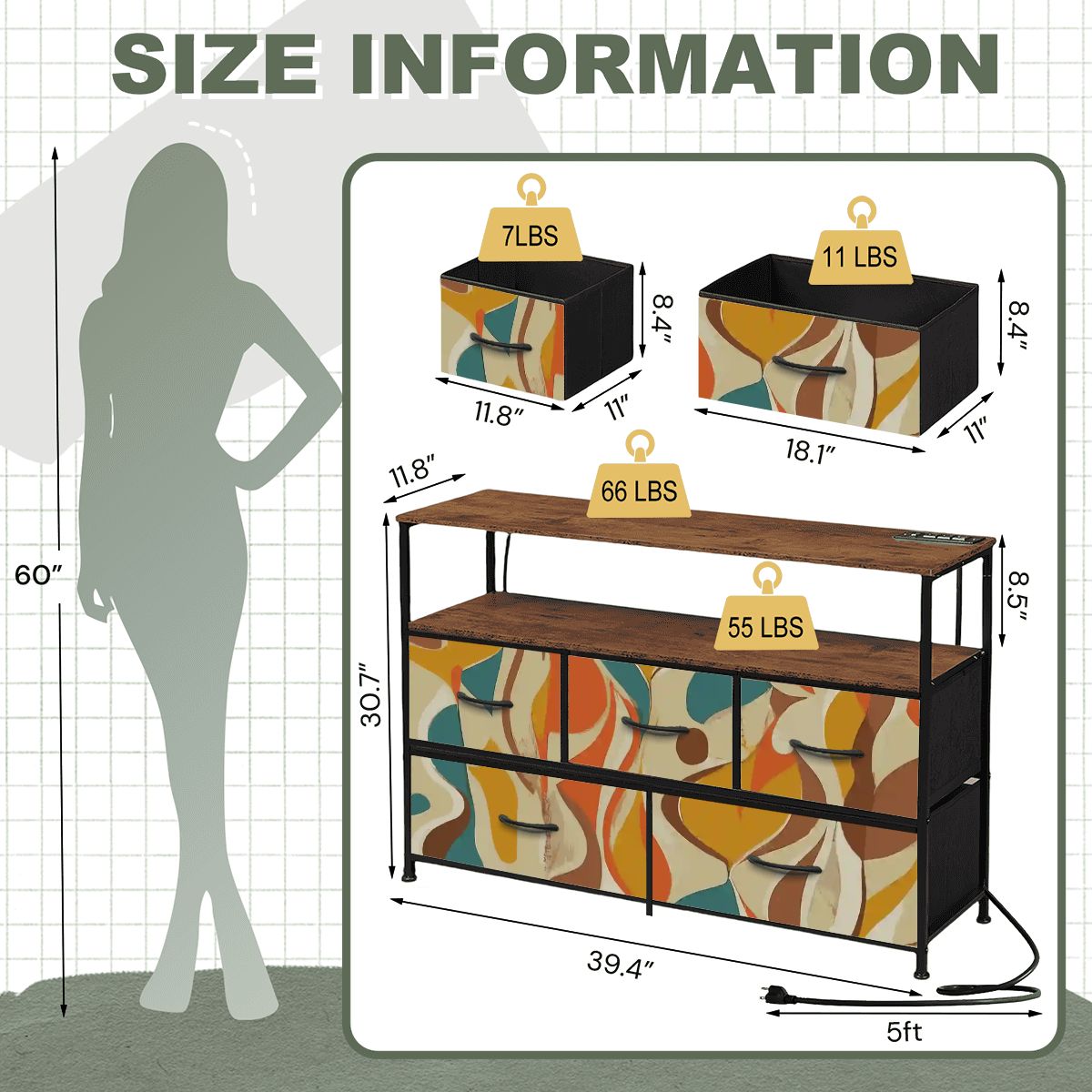 Kate McEnroe New York Mid Century Amoeba Abstract TV Stand Media Console Teal Mustard RetroTV StandsrtqqhAJwDF