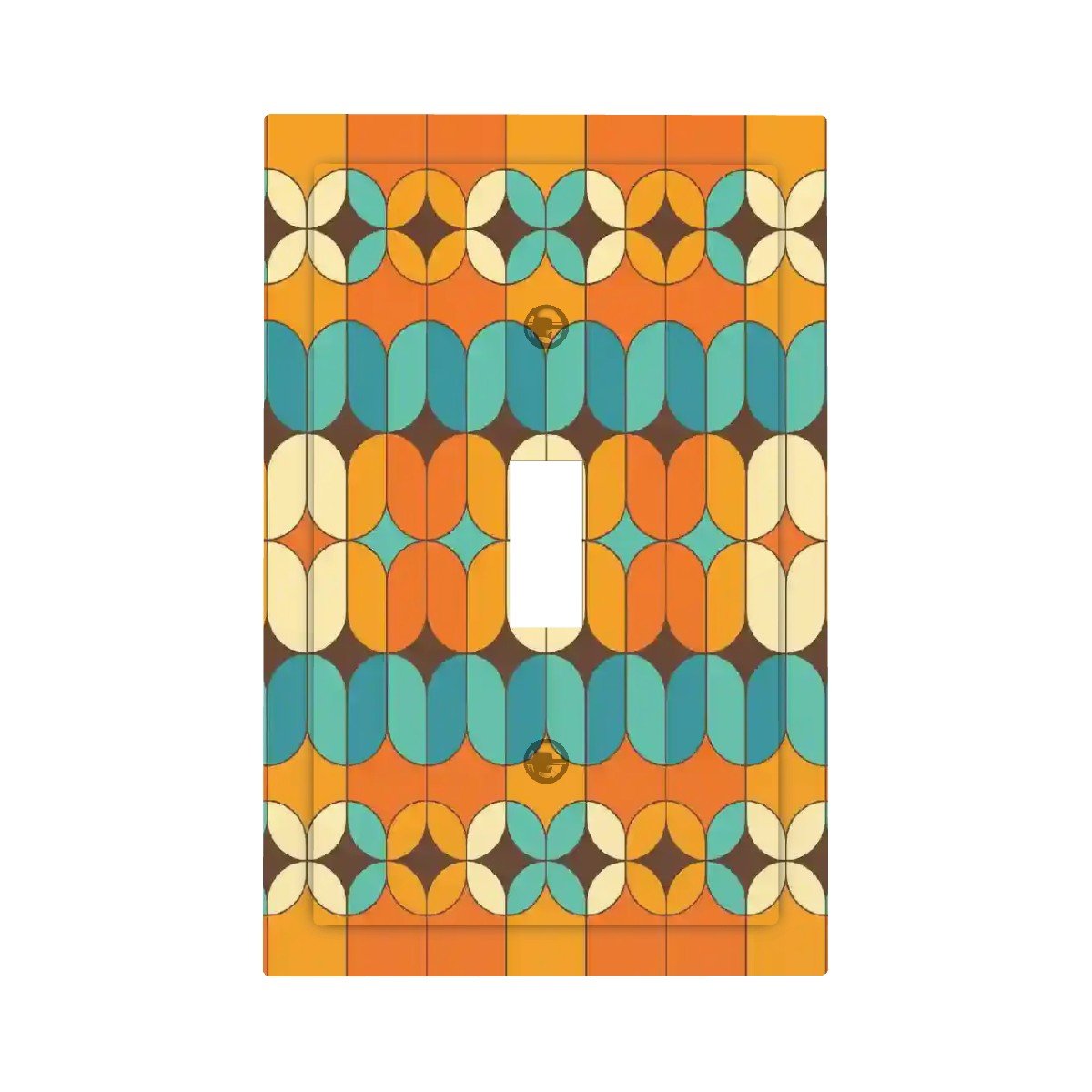 Kate McEnroe New York Mid Century Geometric Light Switch Cover, Retro 60s Wall PlateSwitch Platesx0mbsMMPci