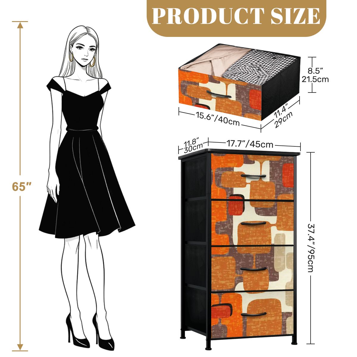 Kate McEnroe New York Mid Century Modern 60s Abstract Geometric 4 Drawer DresserDresserslTRrtkThXI