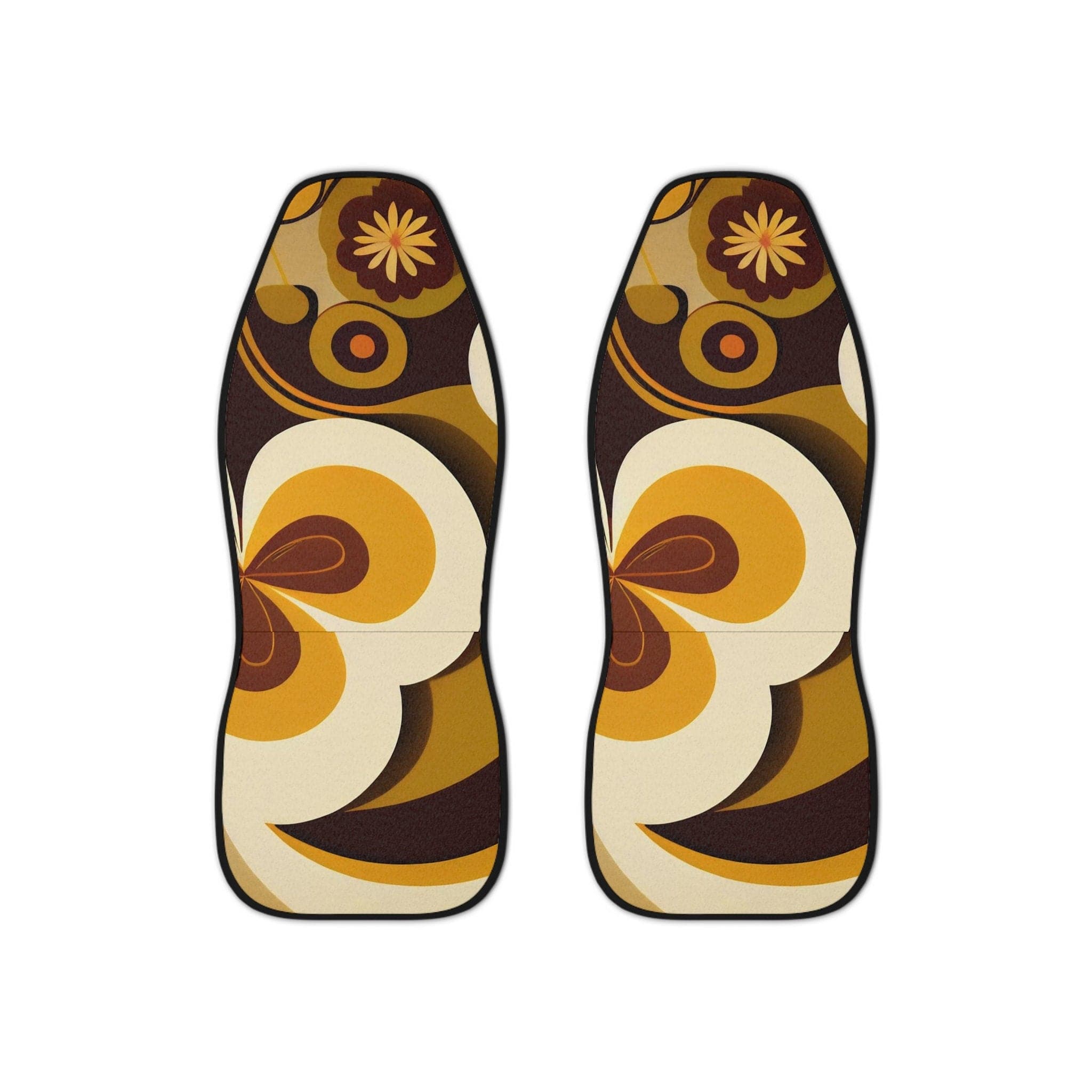 Kate McEnroe New York Mid Century Modern 60s Geometric Retro Floral Car Seat Cover, MCM 70s Groovy, Hippie Car Seat Protector, Funky Mid Mod Car Decor - 123781223Car Seat Covers20072705327455338208