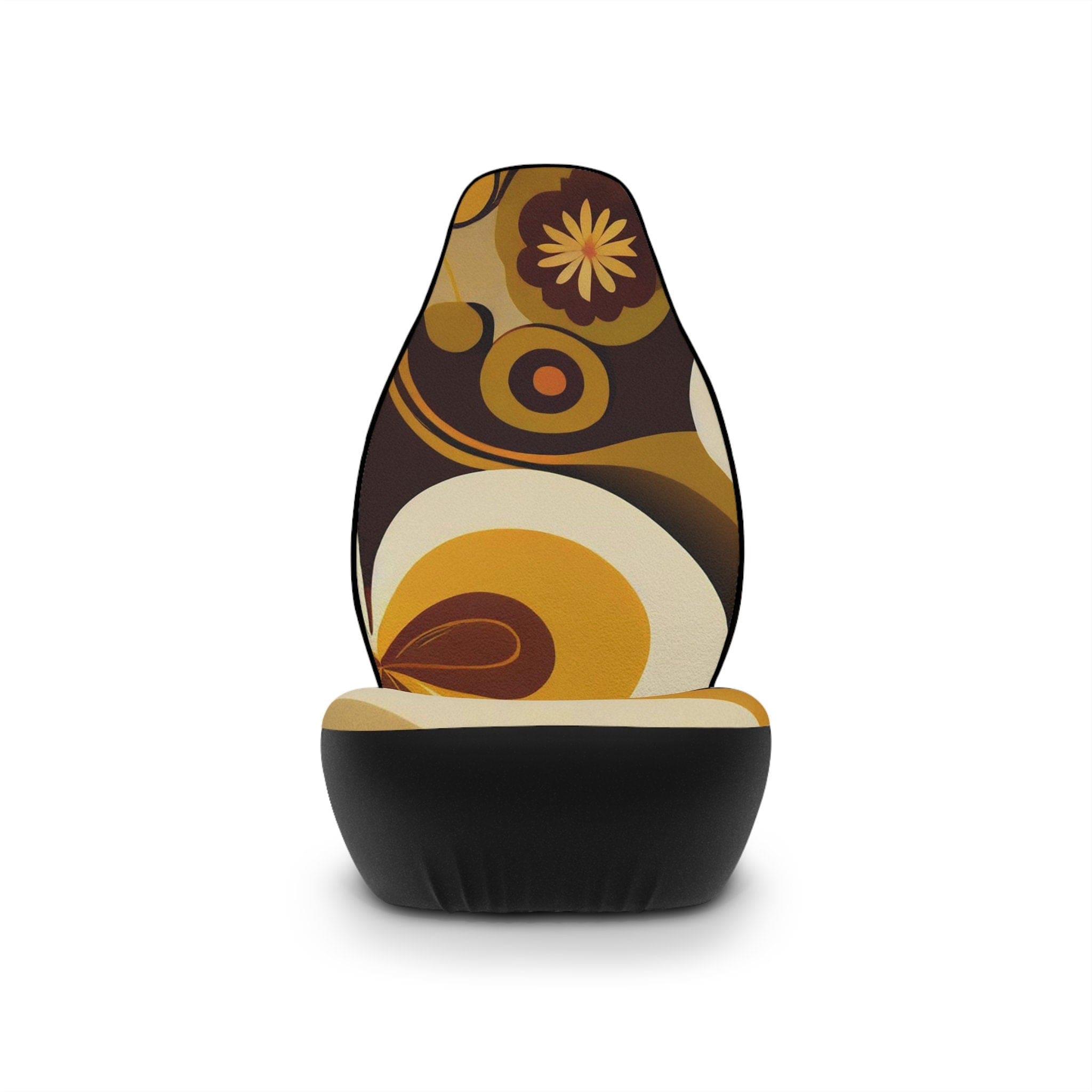 Kate McEnroe New York Mid Century Modern 60s Geometric Retro Floral Car Seat Cover, MCM 70s Groovy, Hippie Car Seat Protector, Funky Mid Mod Car Decor - 123781223Car Seat Covers20072705327455338208