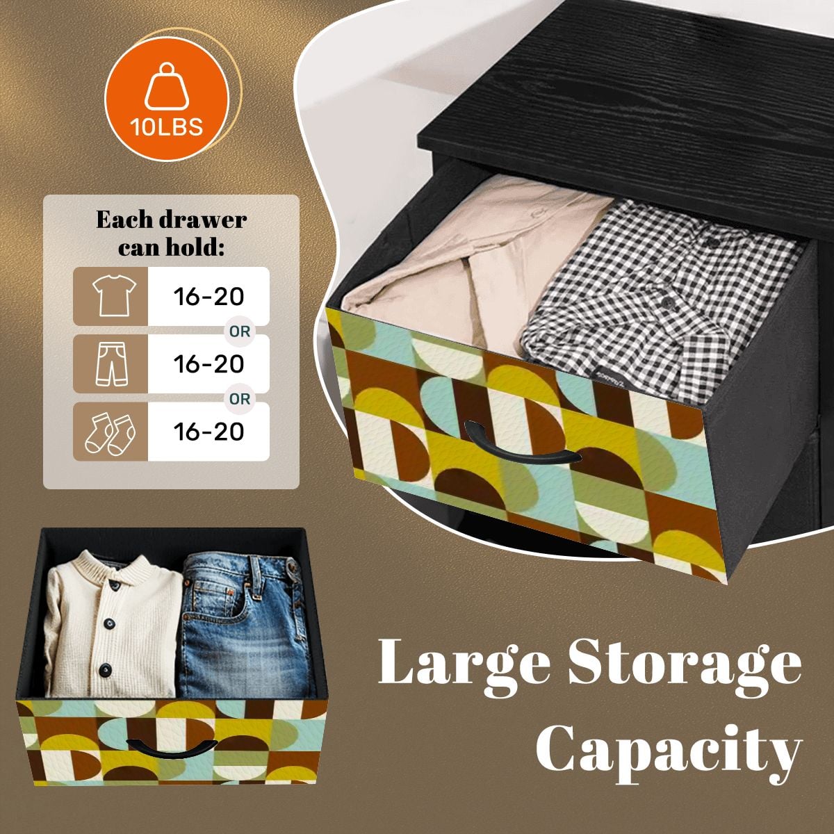 Kate McEnroe New York Mid Century Modern Abstract Geometric Retro 50s 4 Drawer DresserDressersnaovHdCWg8