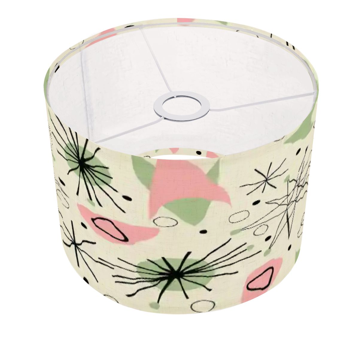 Kate McEnroe New York Mid Century Modern Arc Floor Lamp, Retro Boomerang and Starburst Design, 50s Abstract MCM Accent LightArc Floor LampsLampshade9