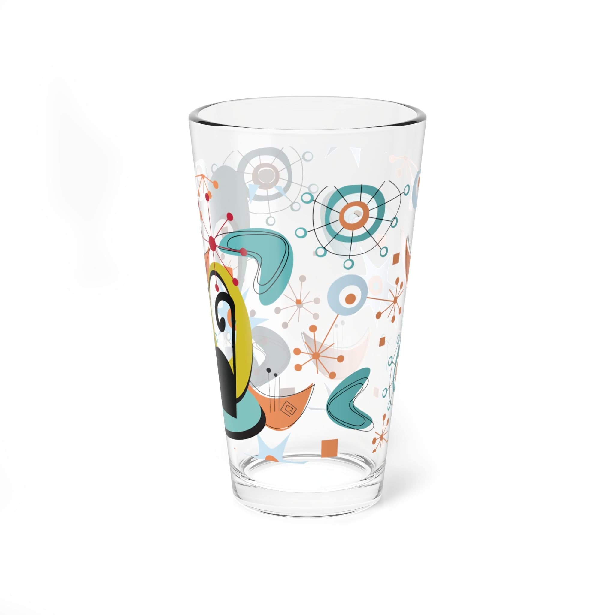 Kate McEnroe New York Mid Century Modern Atomic Cat Barware, Retro Drinkware, MCM Drinking Glass, Gift for MomMixing Glasses11922125964470211414