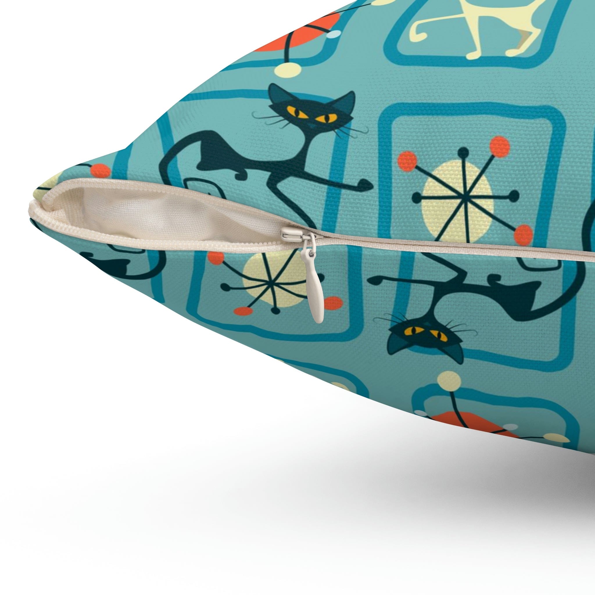 Kate McEnroe New York Mid Century Modern Atomic Cat Starburst PillowThrow Pillows21296191884542313231