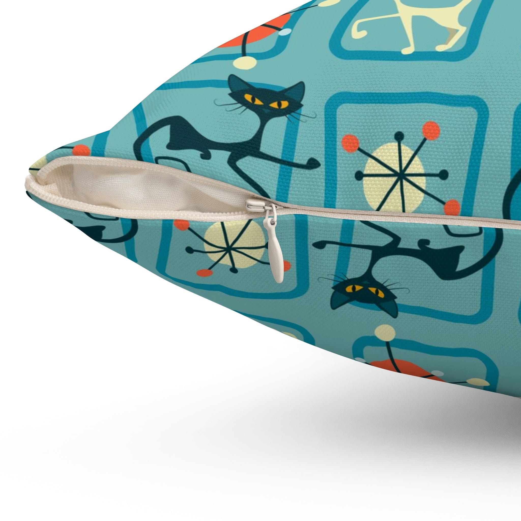 Kate McEnroe New York Mid Century Modern Atomic Cat Starburst PillowThrow Pillows21296191884542313231