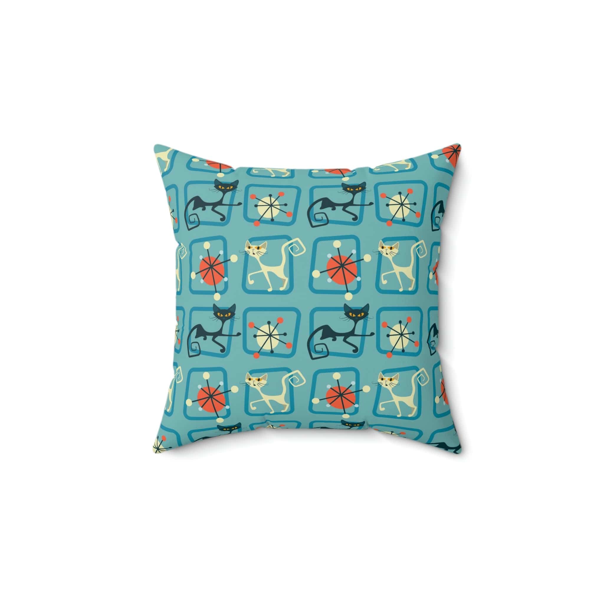 Kate McEnroe New York Mid Century Modern Atomic Cat Starburst PillowThrow Pillows79995420064002450432
