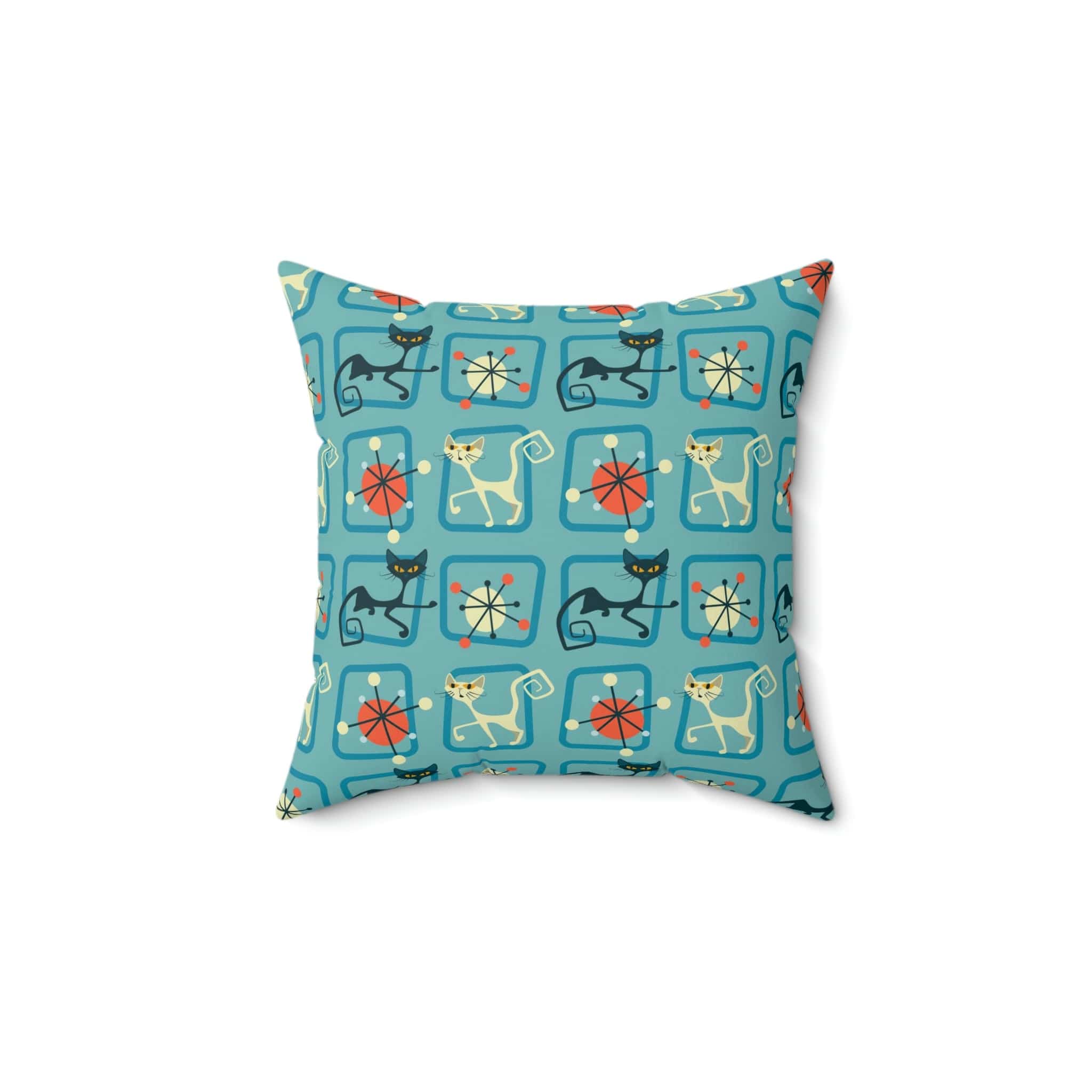 Kate McEnroe New York Mid Century Modern Atomic Cat Starburst PillowThrow Pillows79995420064002450432