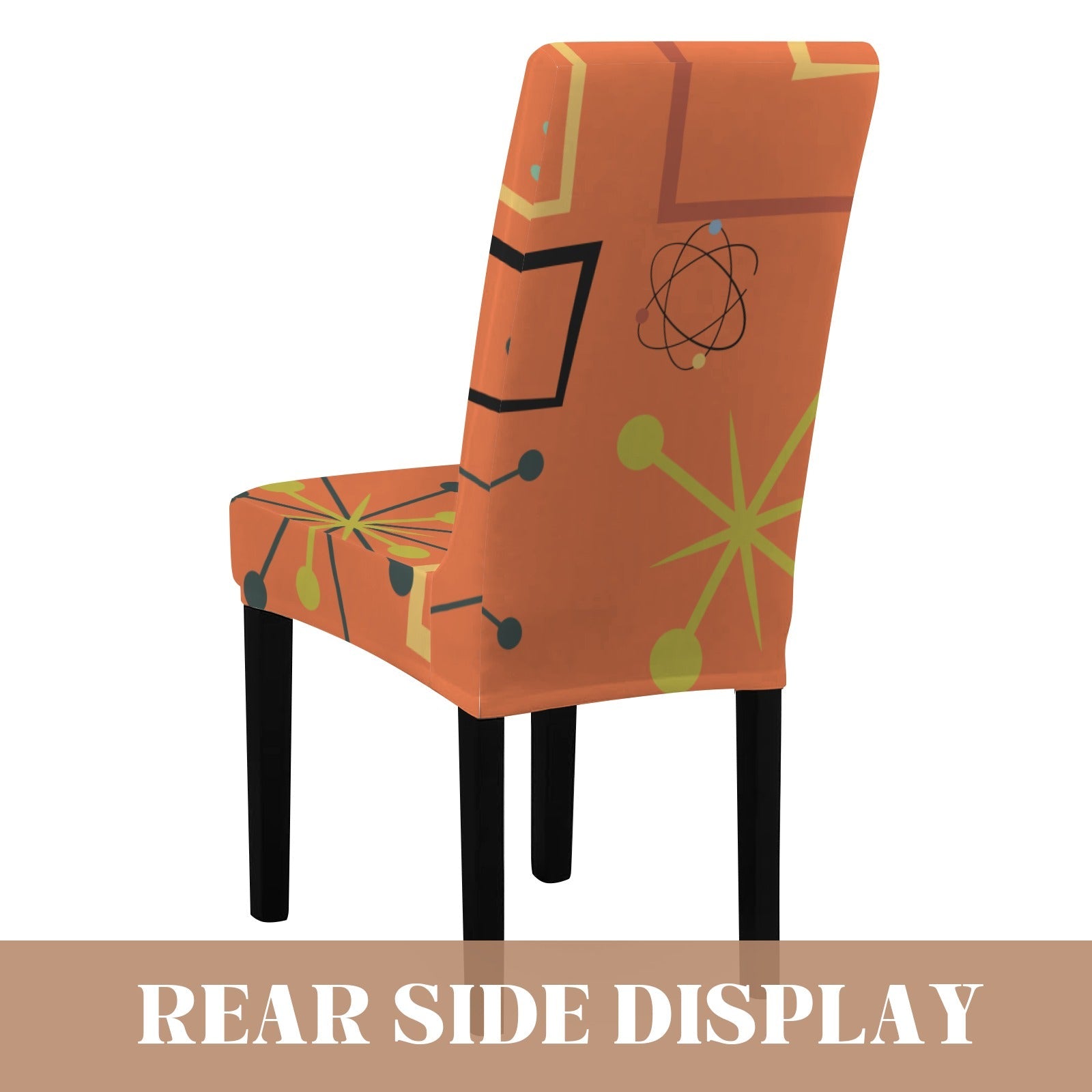 Kate McEnroe New York Mid Century Modern Atomic Starburst Chair Cover Retro 50s Dining SlipcoverChair SlipcoversD3271494