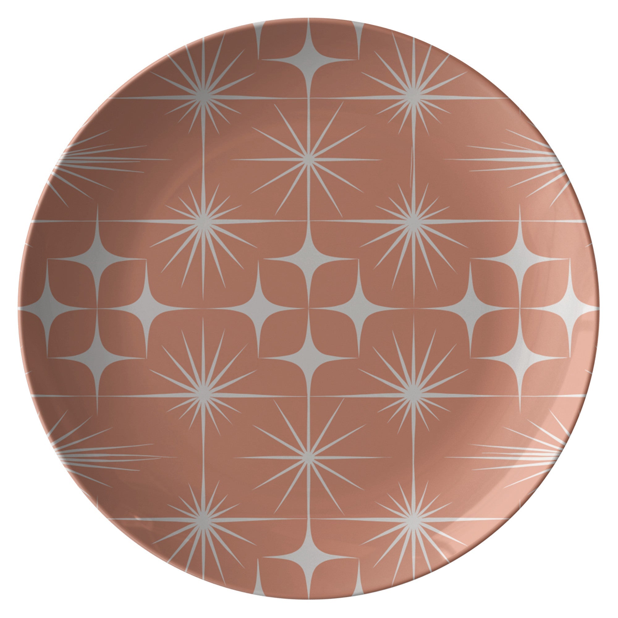 Kate McEnroe New York Mid Century Modern Atomic Starburst Dinner PlatePlates9820SINGLE