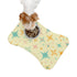 Printify Mid Century Modern Atomic Starburst Pet Feeding Mats, Retro Bone and Fish Shape Cat and Dog Non-Slip, Highly Absorbent Feeding Mats Pets Bone shape (19" x 14") / White 31055759463627191841