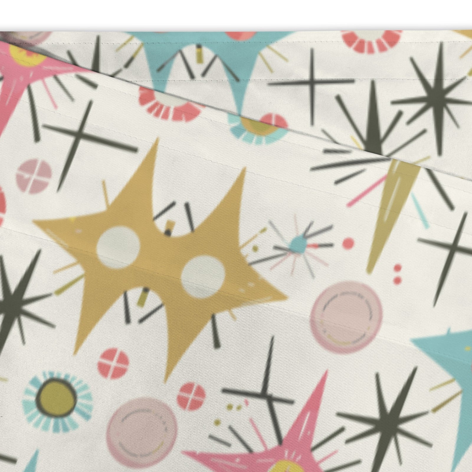 Kate McEnroe New York Mid Century Modern Atomic Starburst Valance, Retro MCM KitchenValancesD3321989