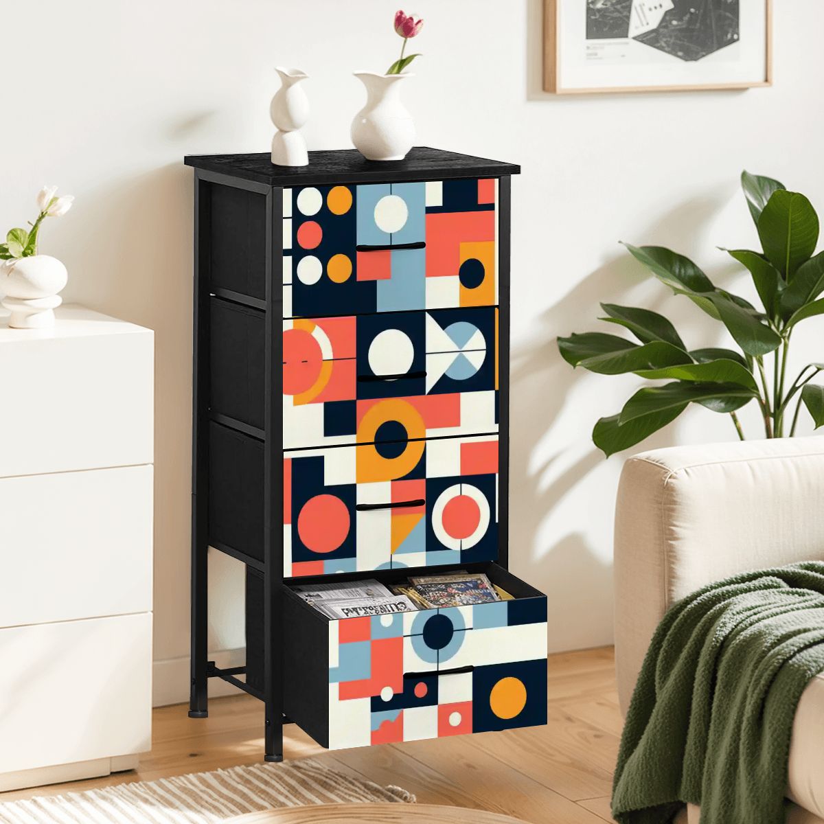 Kate McEnroe New York Mid Century Modern Bauhaus 4 Drawer DresserDressersThRNYzNYcx