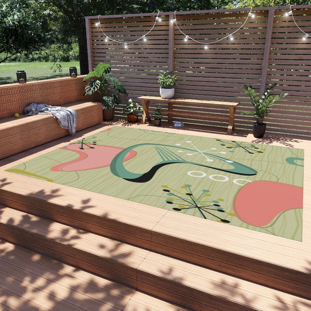 Kate McEnroe New York Mid Century Modern Boomerang Outdoor RugRugs18992108417235326316