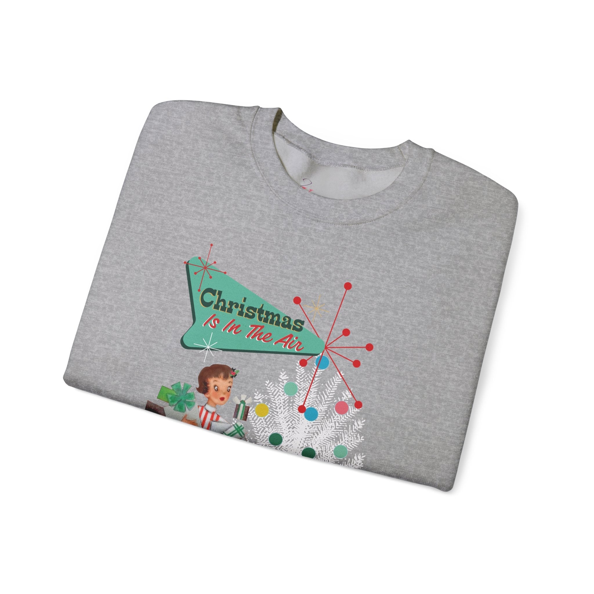 Kate McEnroe New York Mid Century Modern Christmas Sweatshirt, Retro 50s Holiday PulloverSweatshirts27925235842678332733