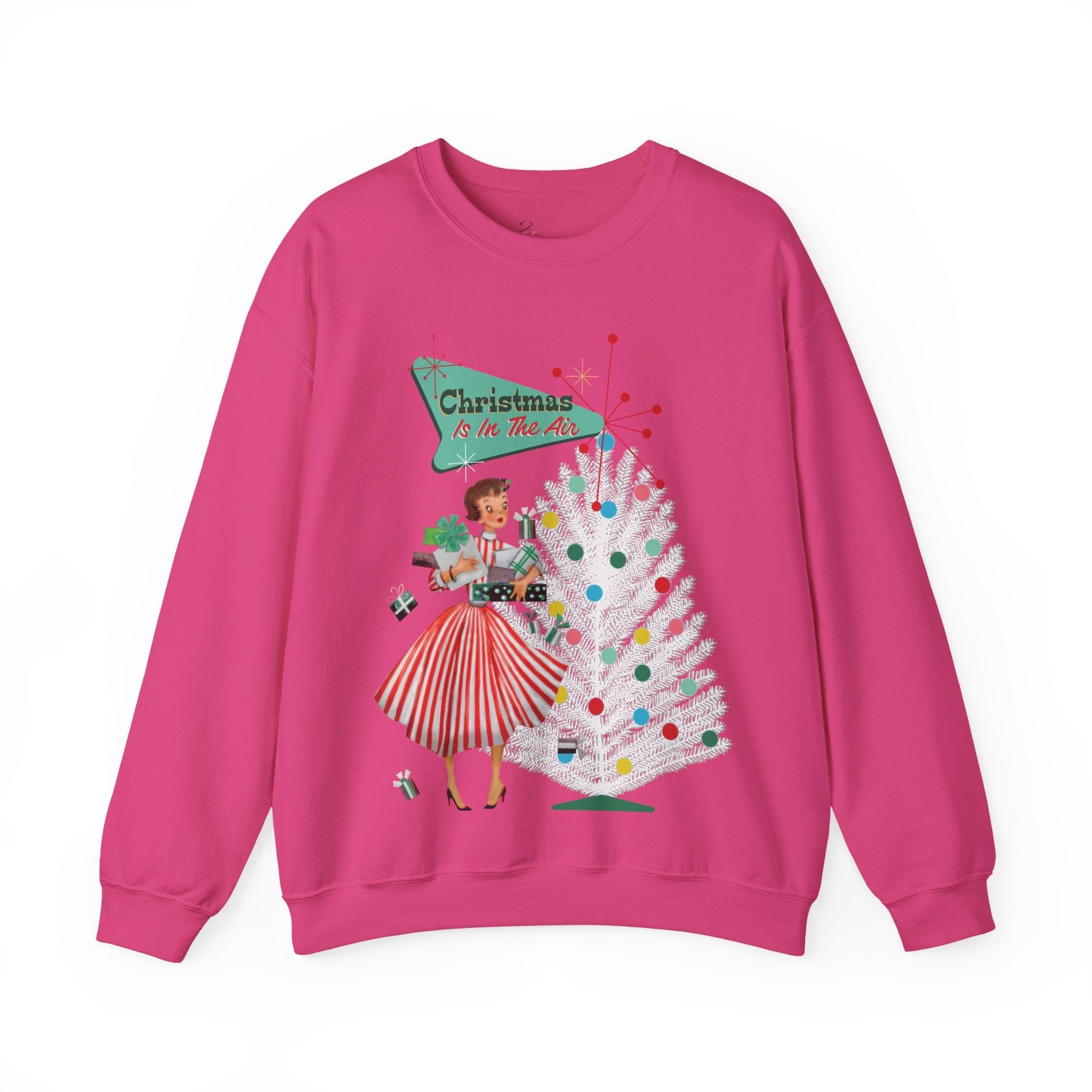 Kate McEnroe New York Mid Century Modern Christmas Sweatshirt, Retro 50s Holiday PulloverSweatshirts32498347279688228253